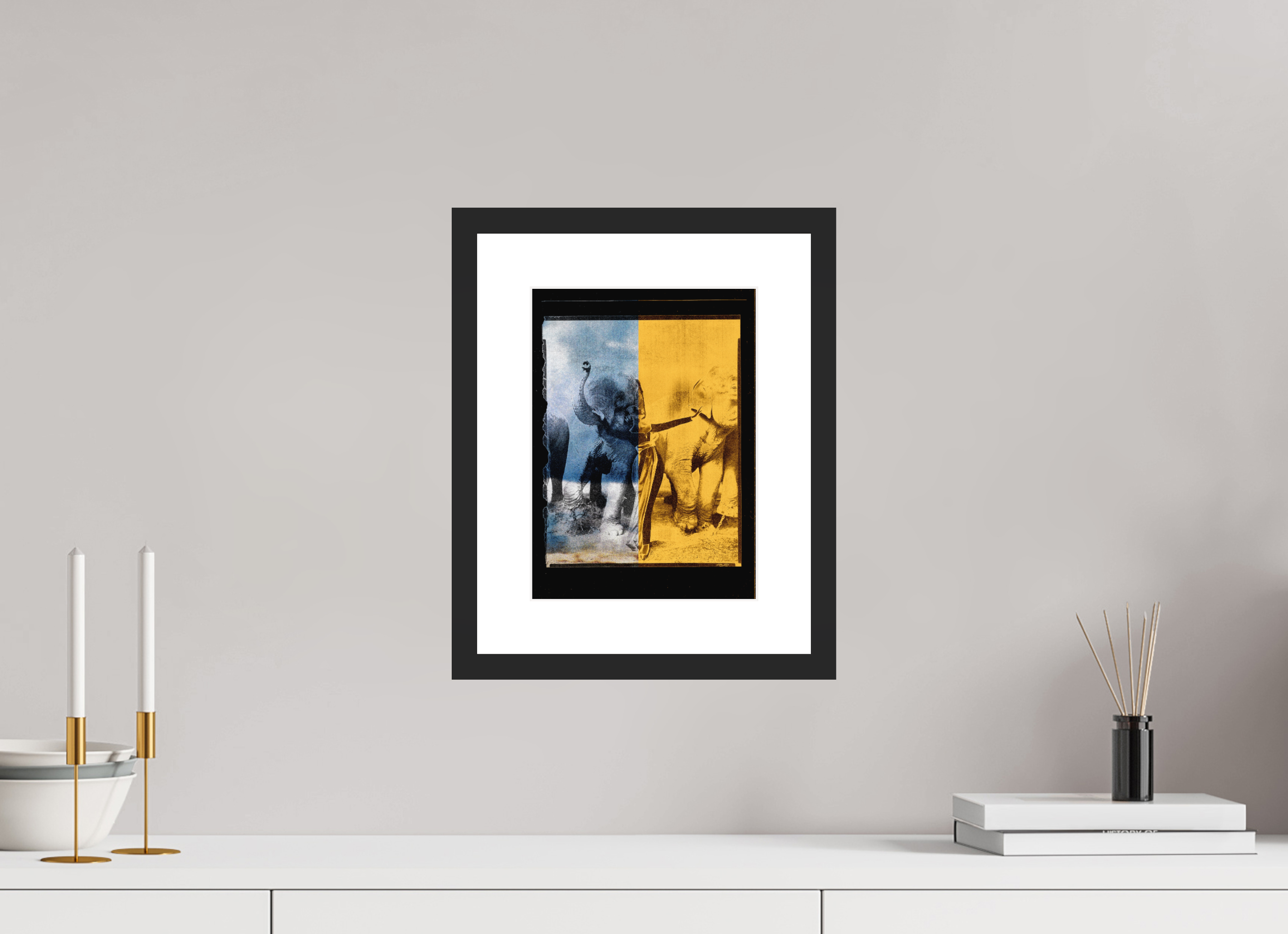 8 x 10.9″, Fuji Crystal Archive Print Framed (Black) Tusko