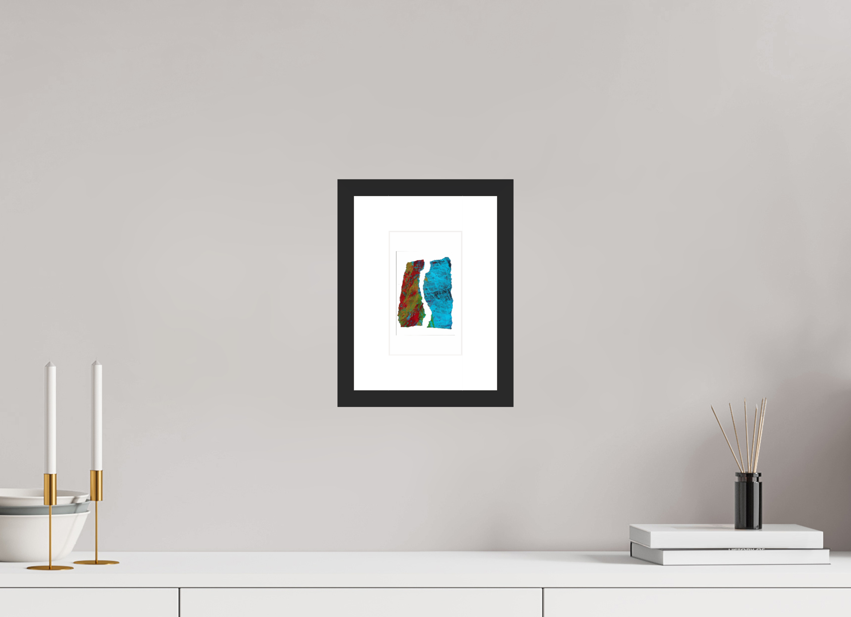 4 x 6.7″, Fuji Crystal Archive Print Framed (Black) Earth & Water