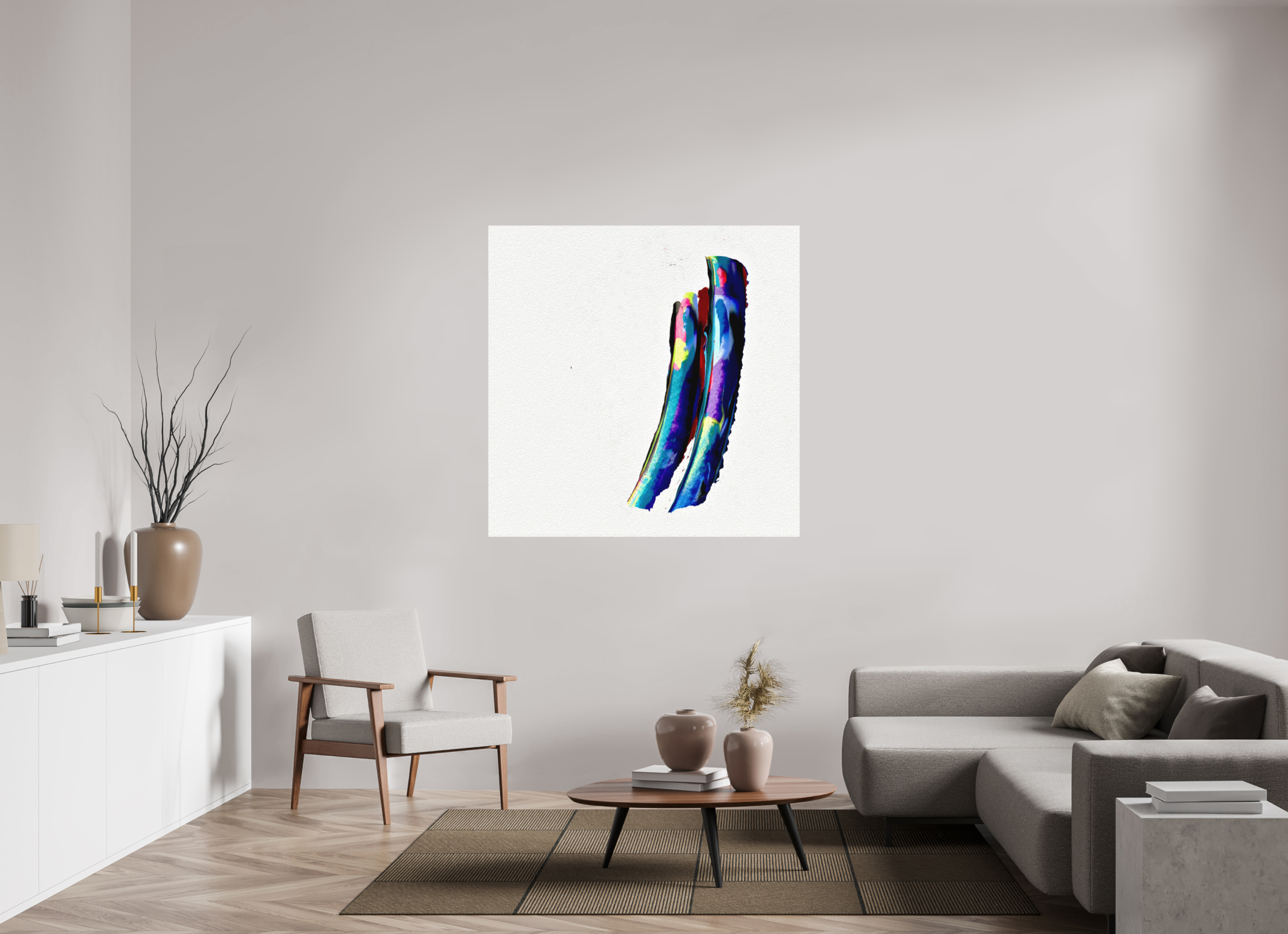 50 x 50″, Direct Print on Forex 2 Fish