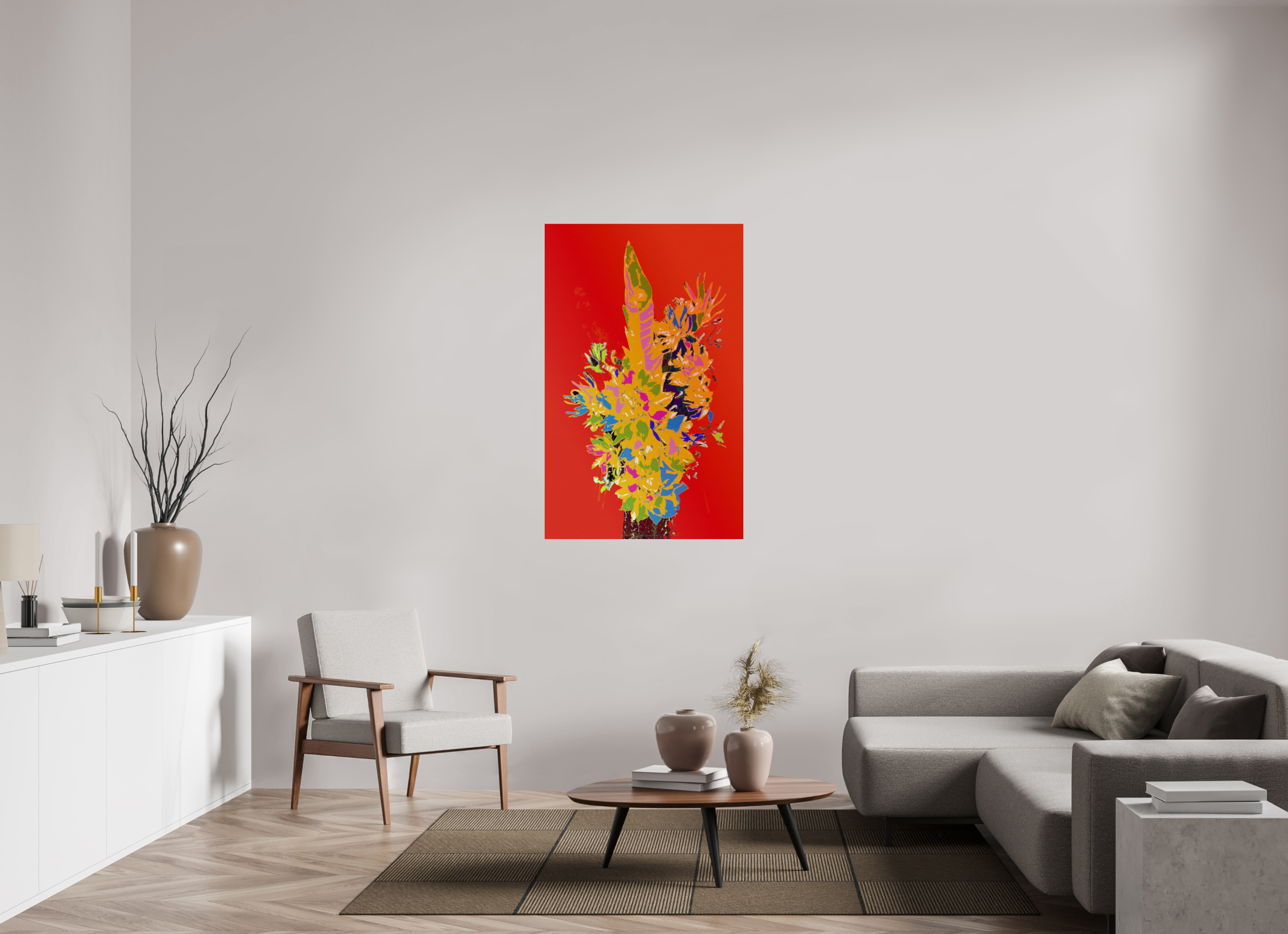 32 x 50.8″, Fine Art Print Pop Vase 3