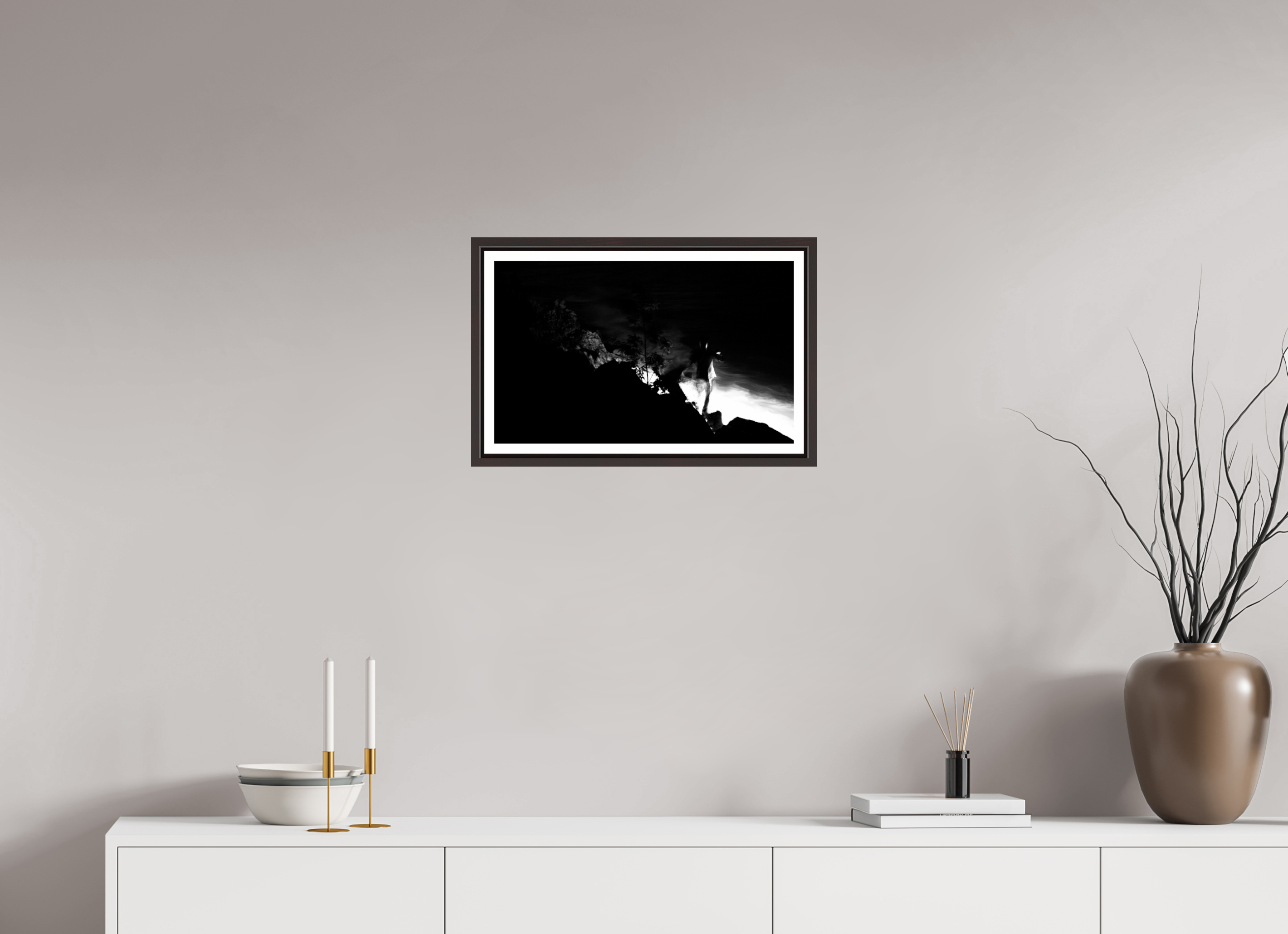 19.8 x 12″, Floater Frame (Alder Brown) Some Kind Of Spirit World