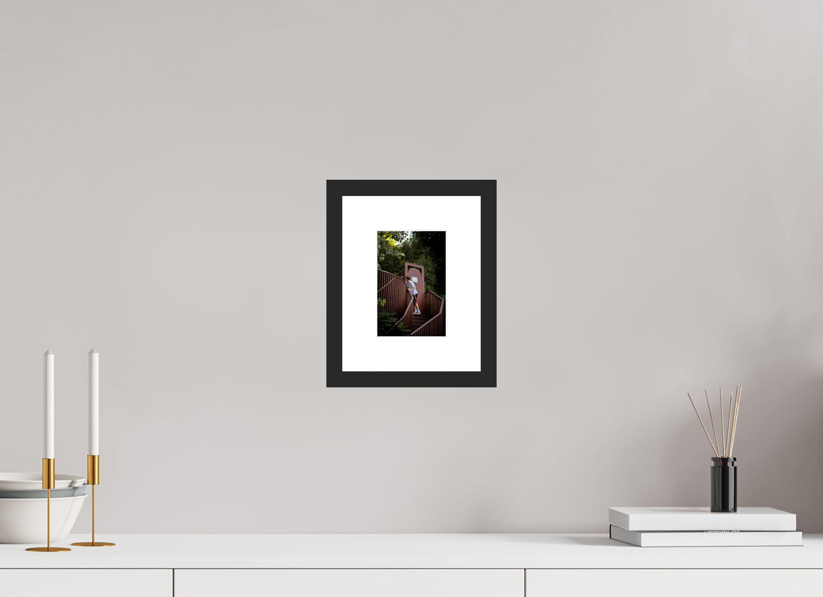 4 x 6″, Fuji Crystal Archive Print Framed (Black) Private Property