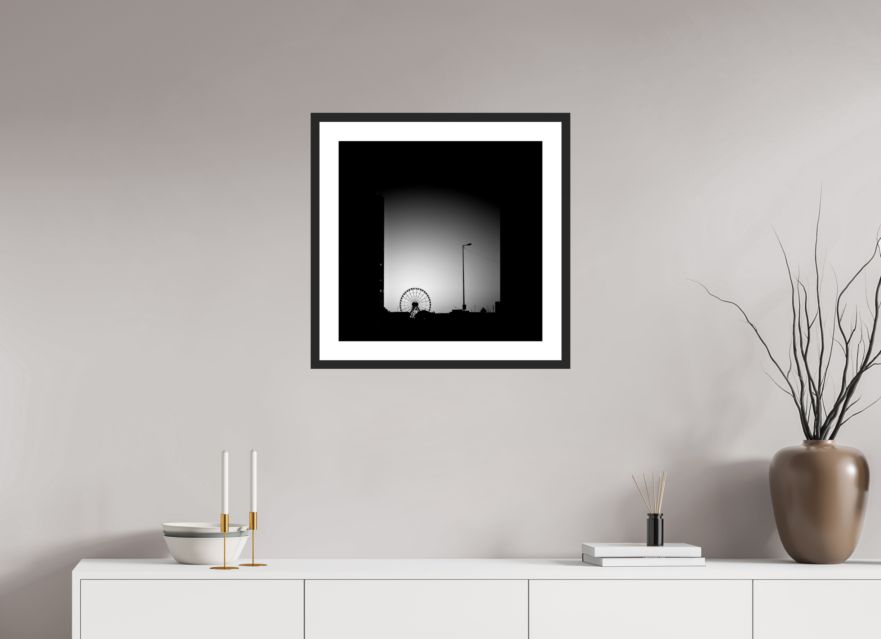 20.4 x 20″, Fuji Crystal Archive Print Framed (Black) Navy Pier