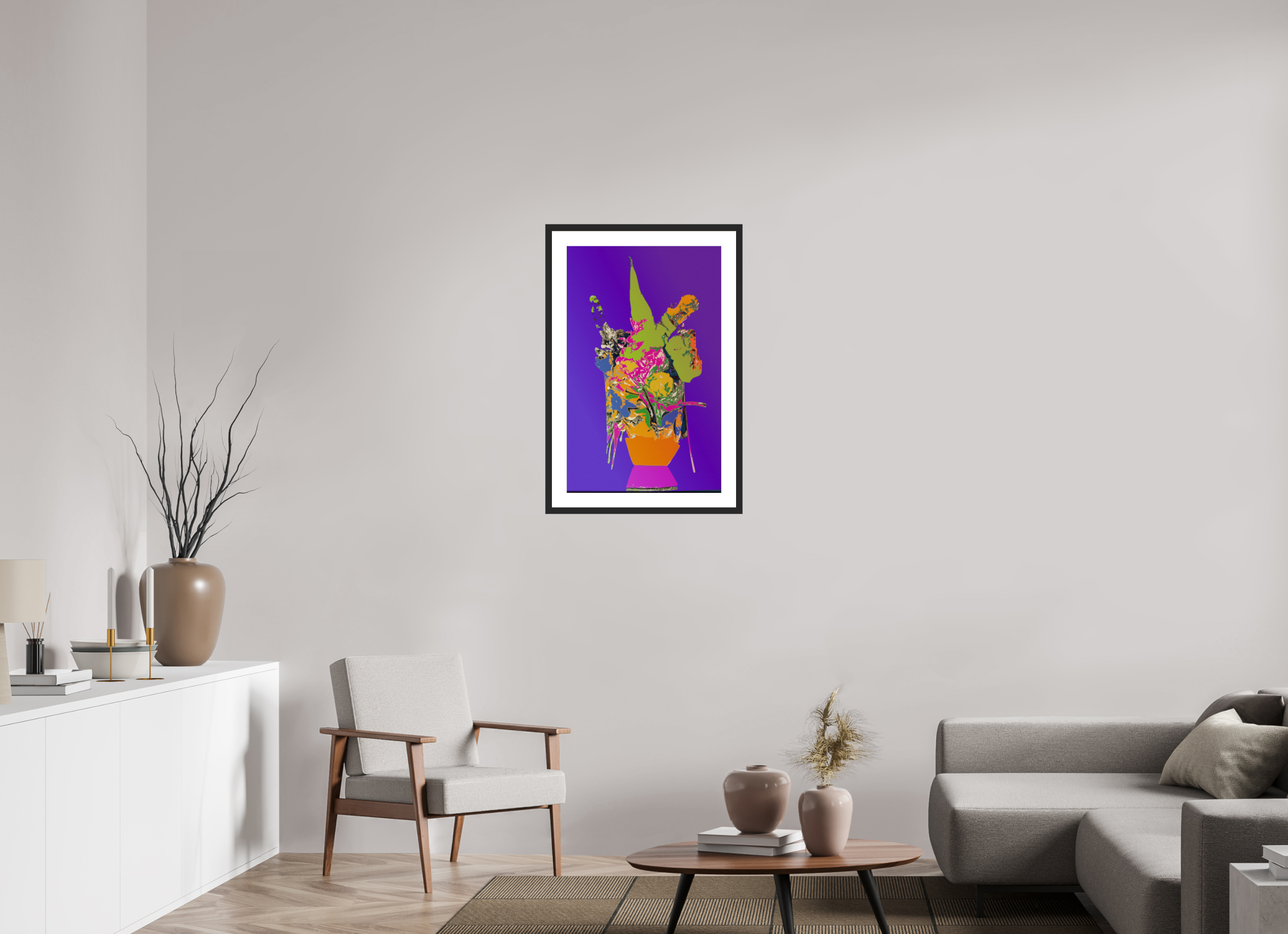 20 x 31.7″, Fuji Crystal Archive Print Framed (Black) Pop Vase 1