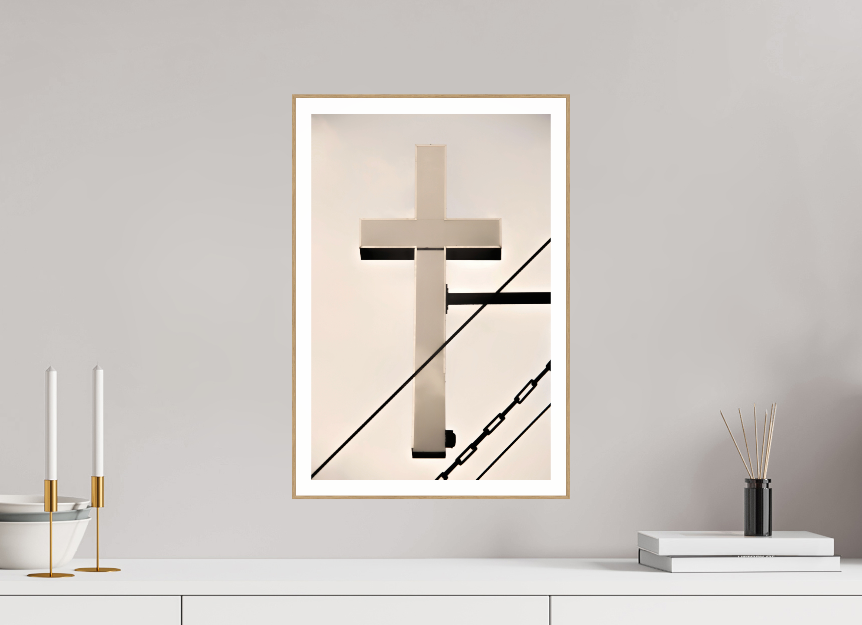 12 x 18.4″, Solid Wood ArtBox (Oak) Church