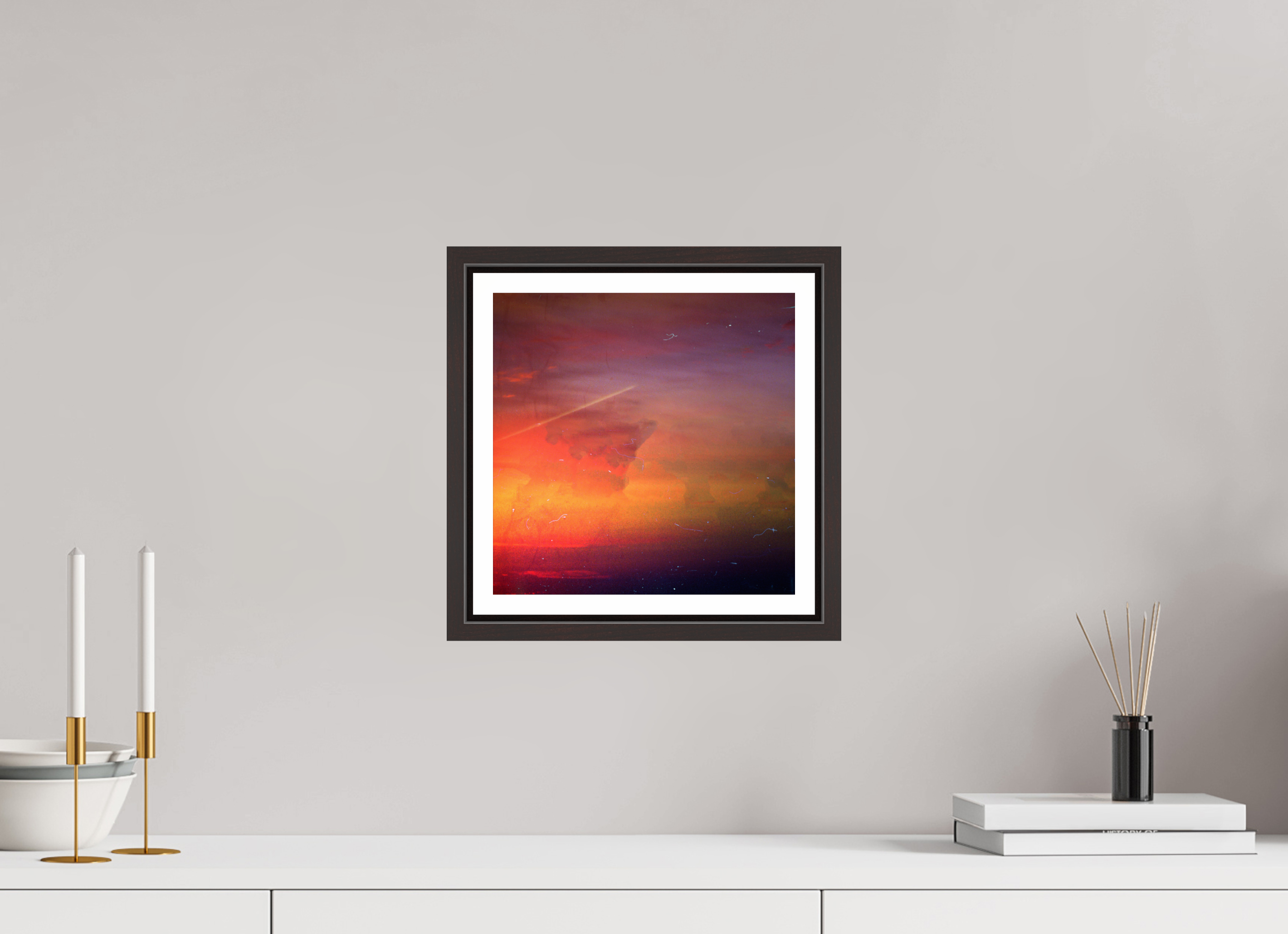 10 x 10″, Floater Frame (Alder Brown) sugar