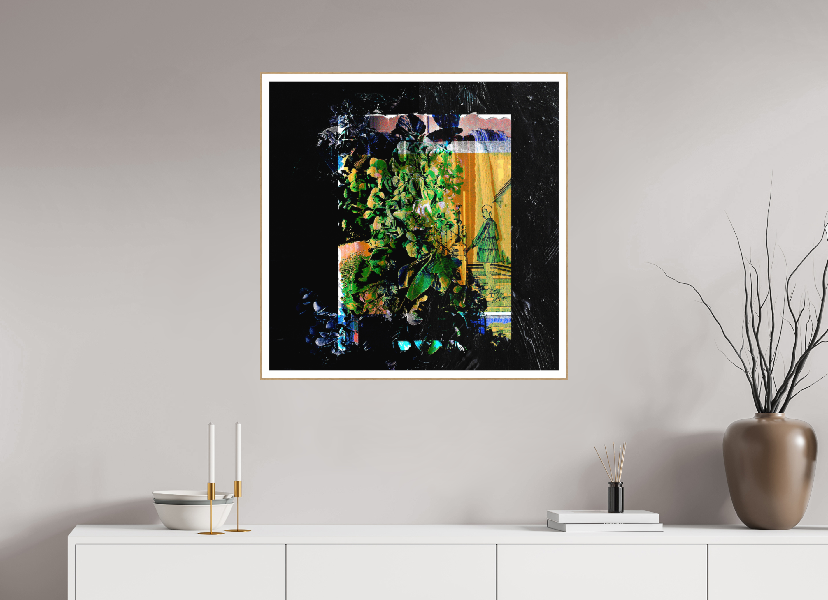 30 x 30″, Solid Wood ArtBox (Oak) Imposter Syndrome