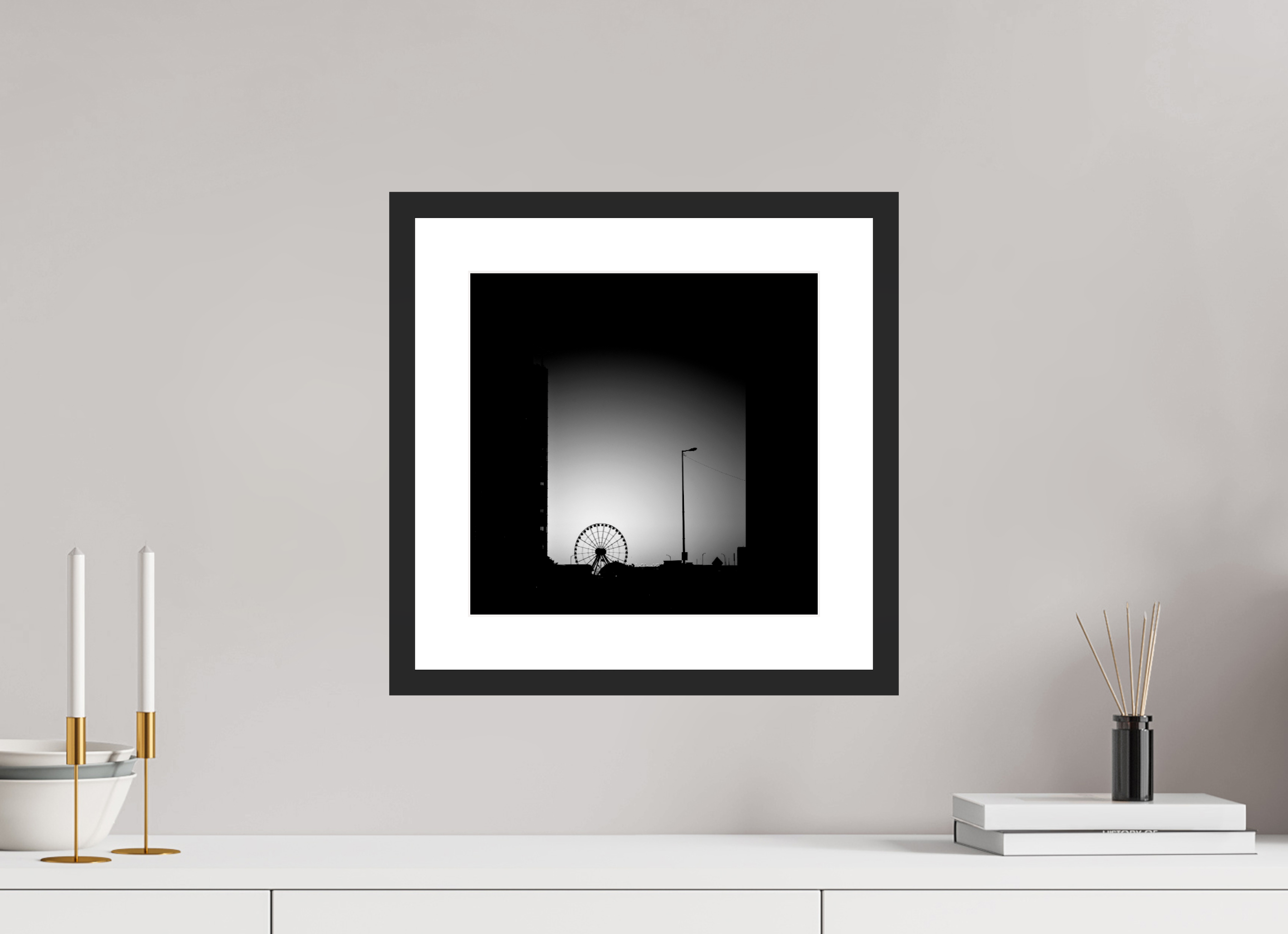 12.2 x 12″, Framed #1 navy pier