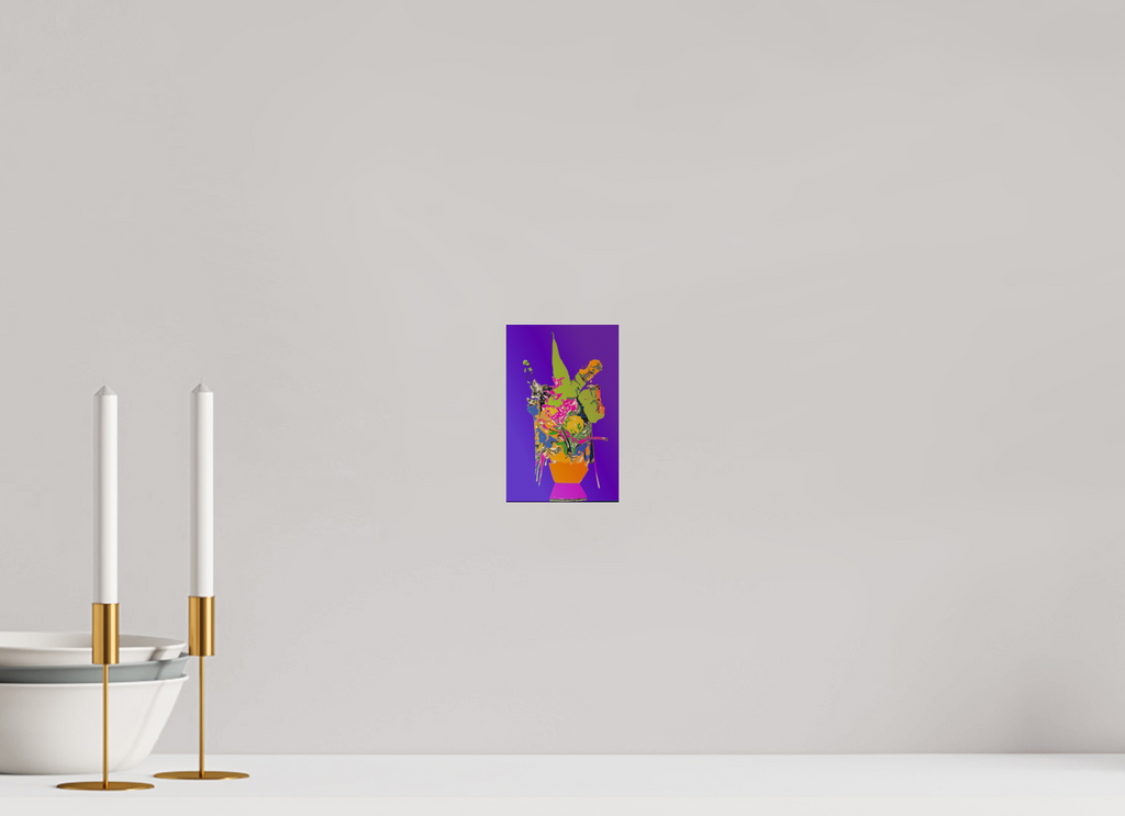 4 x 6.3″, Fine Art Print Pop Vase 1