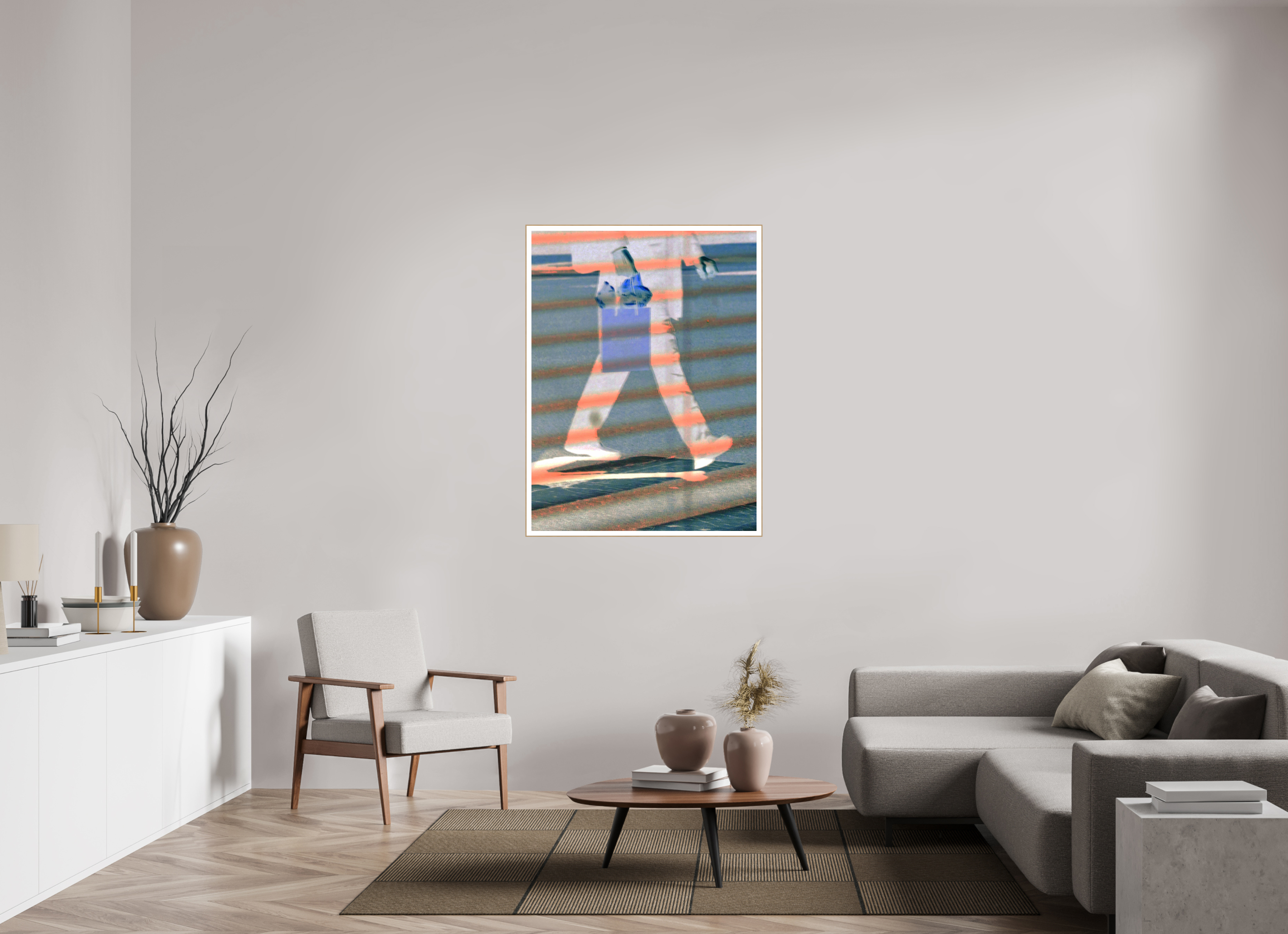 36 x 48″, Solid Wood ArtBox (Oak) Push