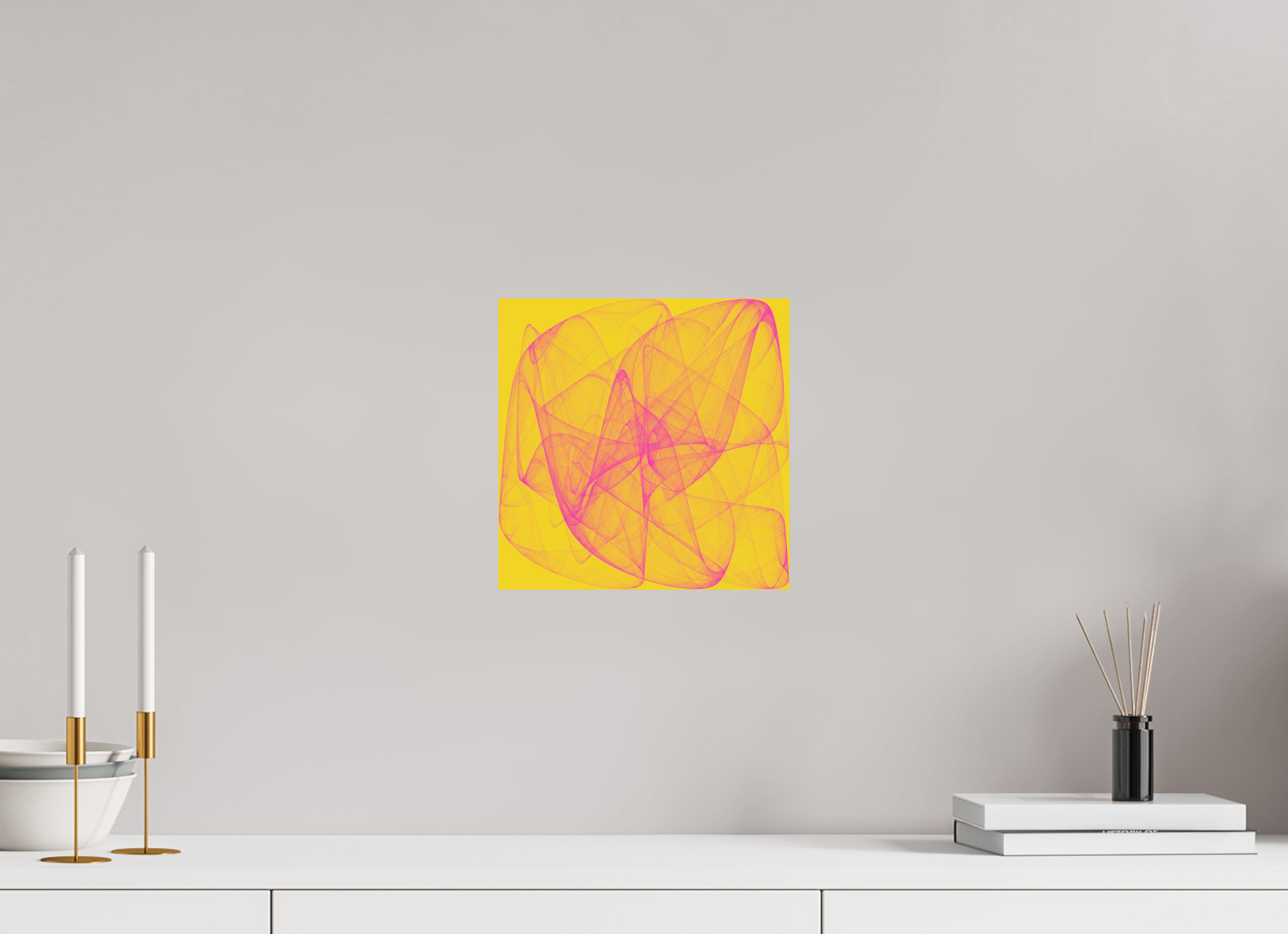 10 x 10″, Aluminum Dibond Yellow Stuff