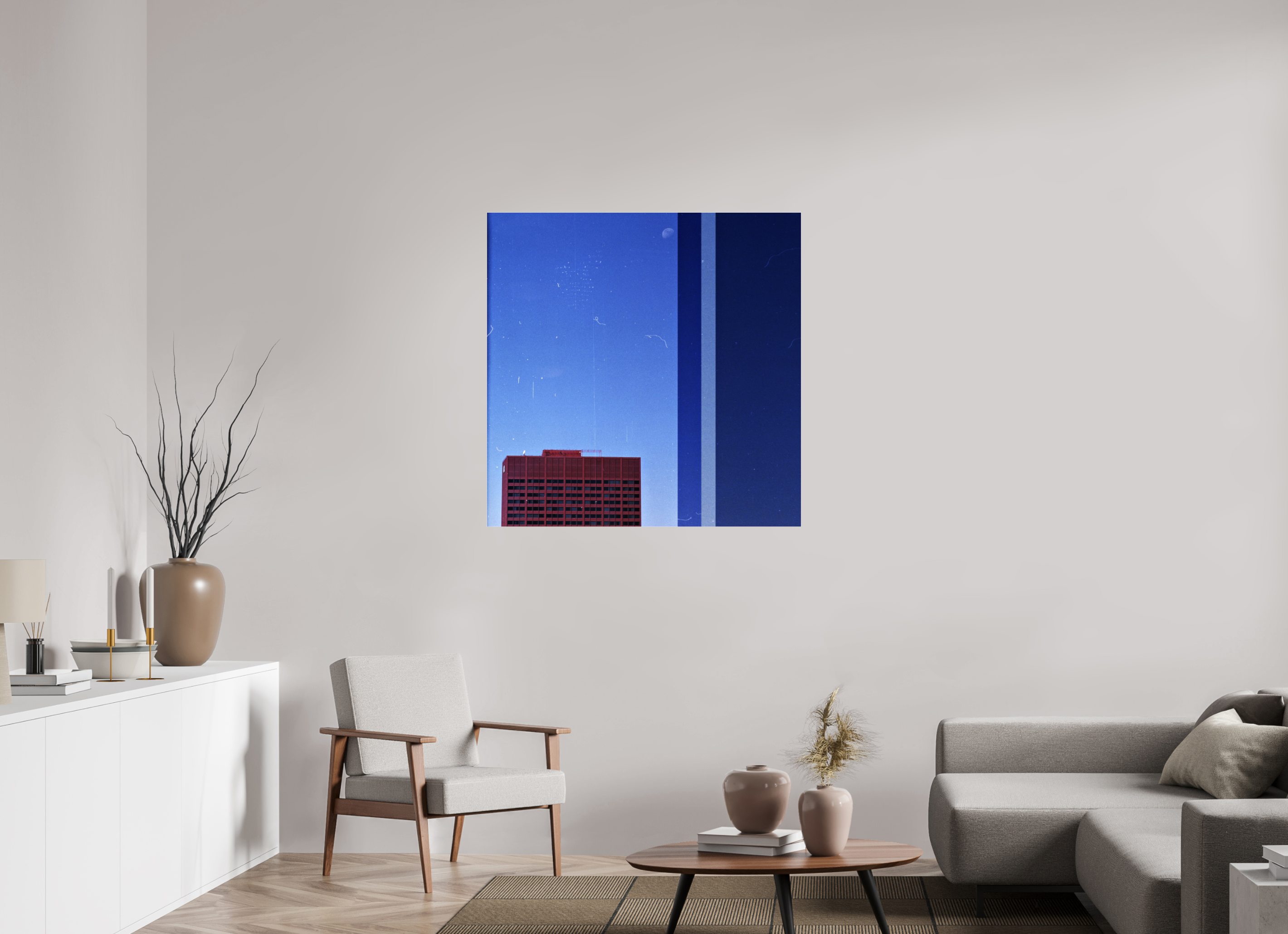 40 x 40″, Photo Print Under Acrylic Glass Falling Asleep