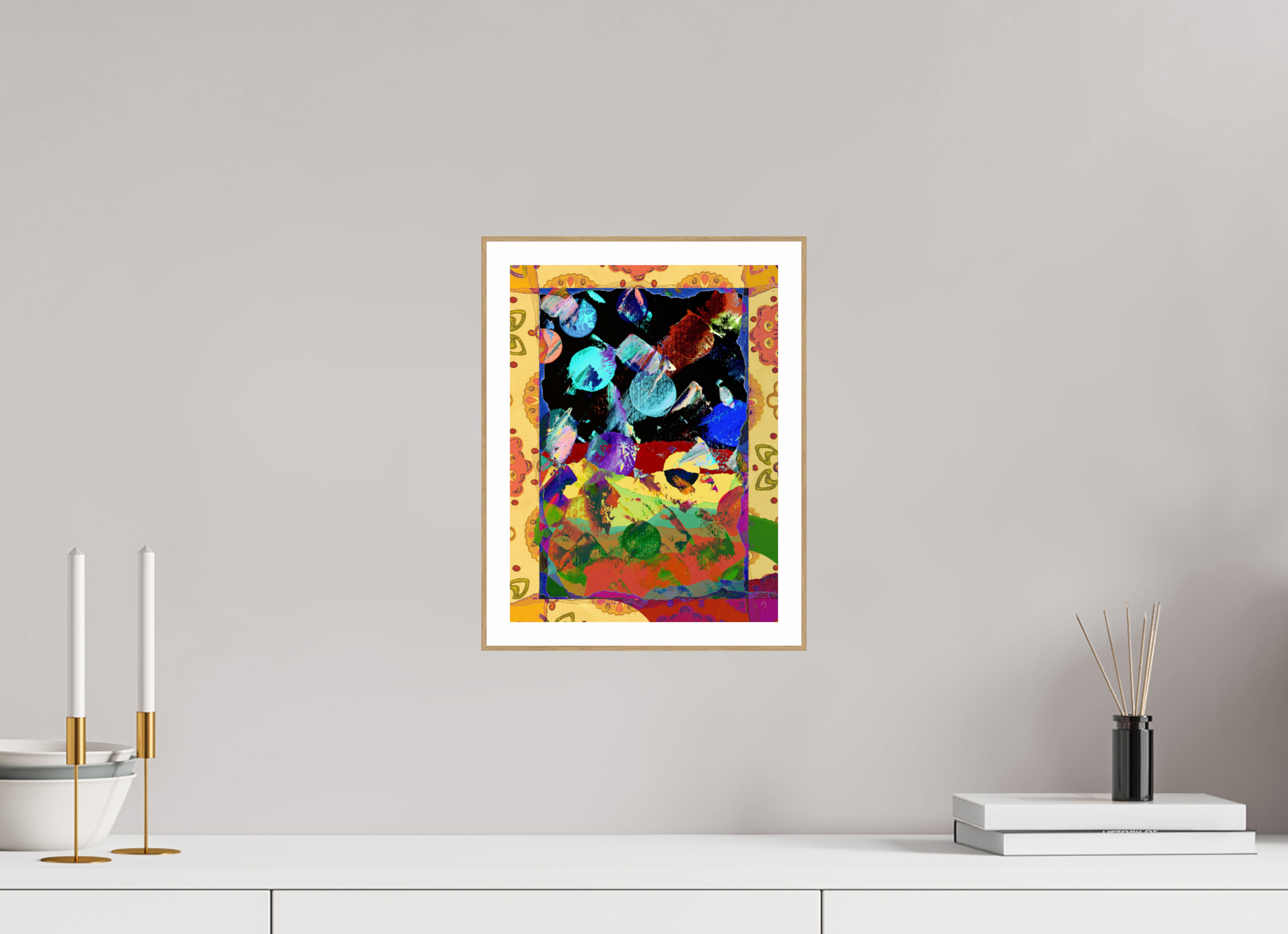 9 x 12″, Solid Wood ArtBox (Oak) space paper