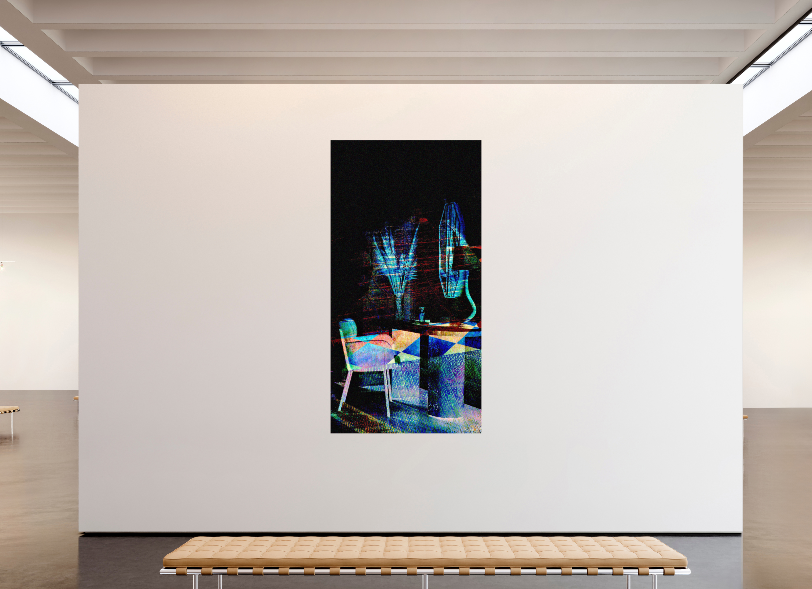 47 x 91.1″, Photo Print Under Acrylic Glass Vanity
