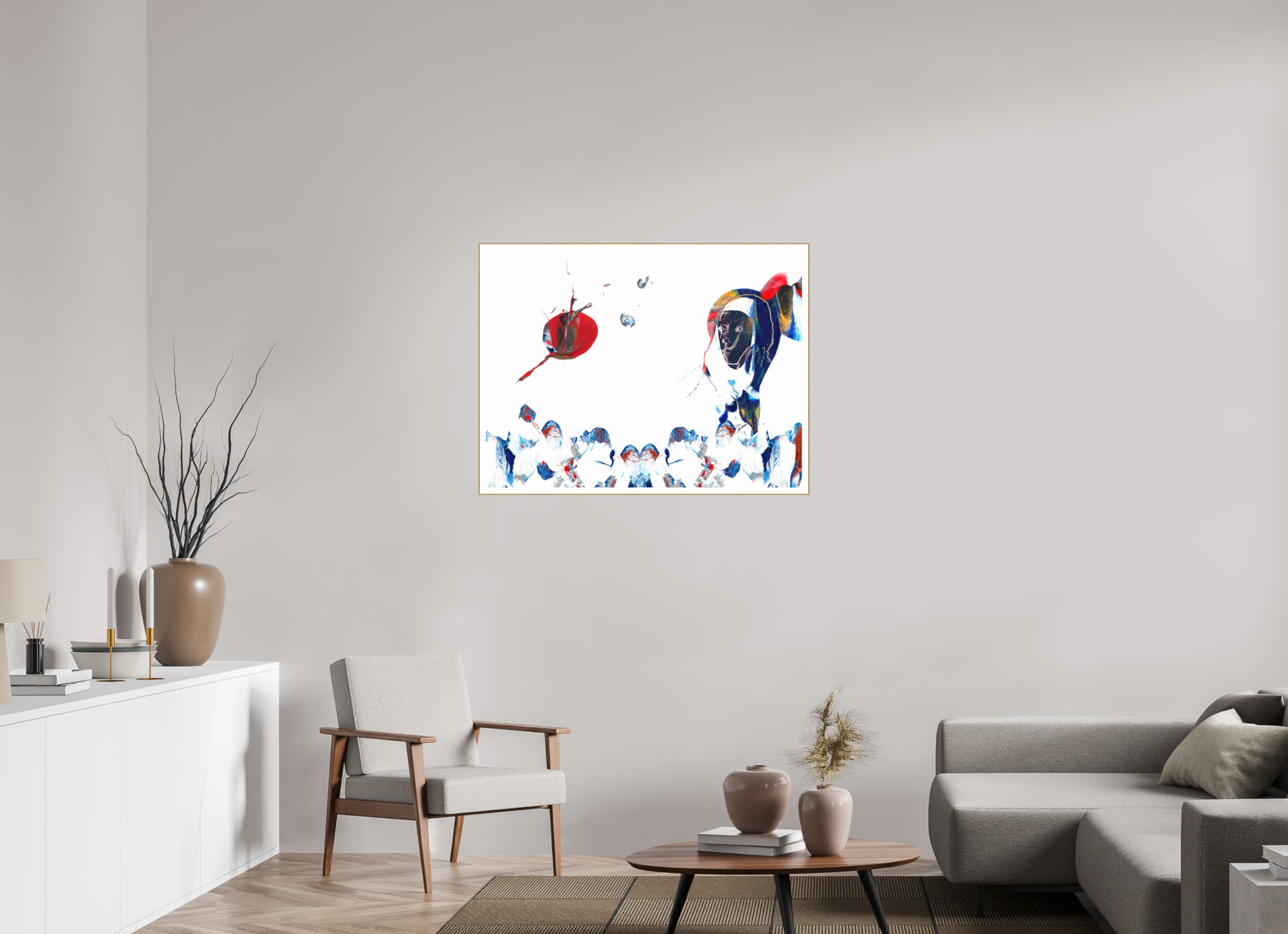 40 x 30″, Solid Wood ArtBox (Oak) Her View Of The World