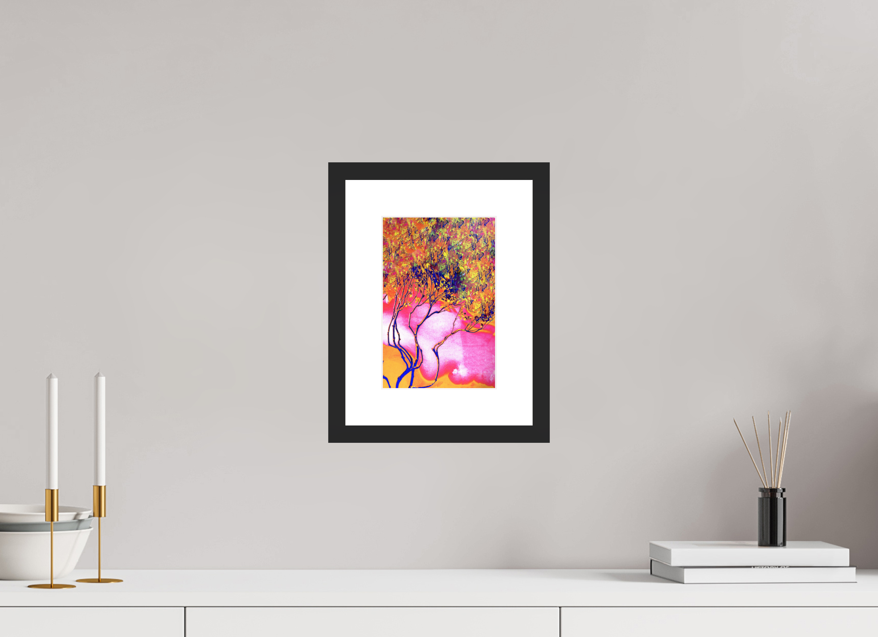6 x 8.9″, Fuji Crystal Archive Print Framed (Black) Burning Bush