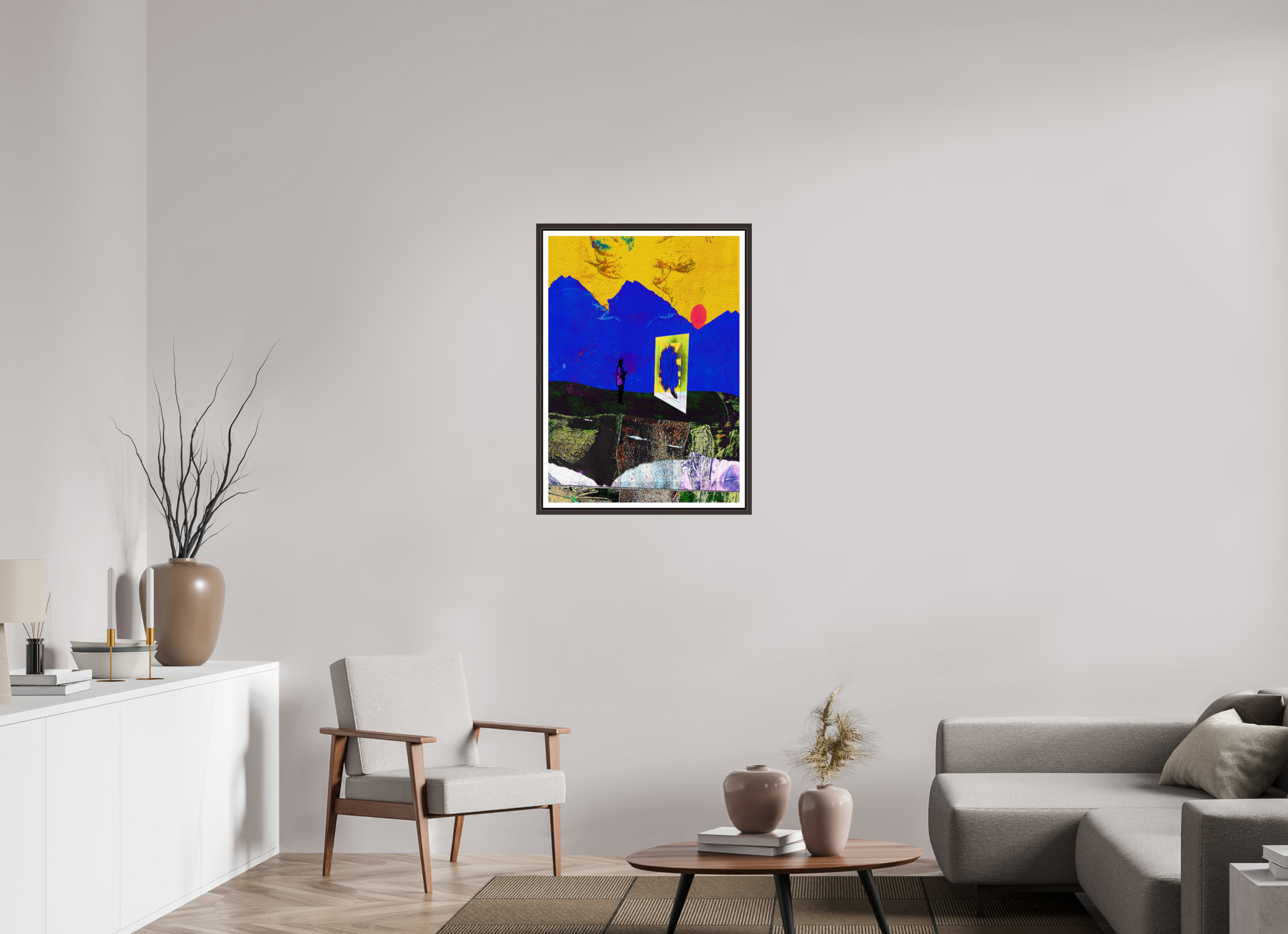 24 x 33.6″, Floater Frame (Alder Brown) Portals