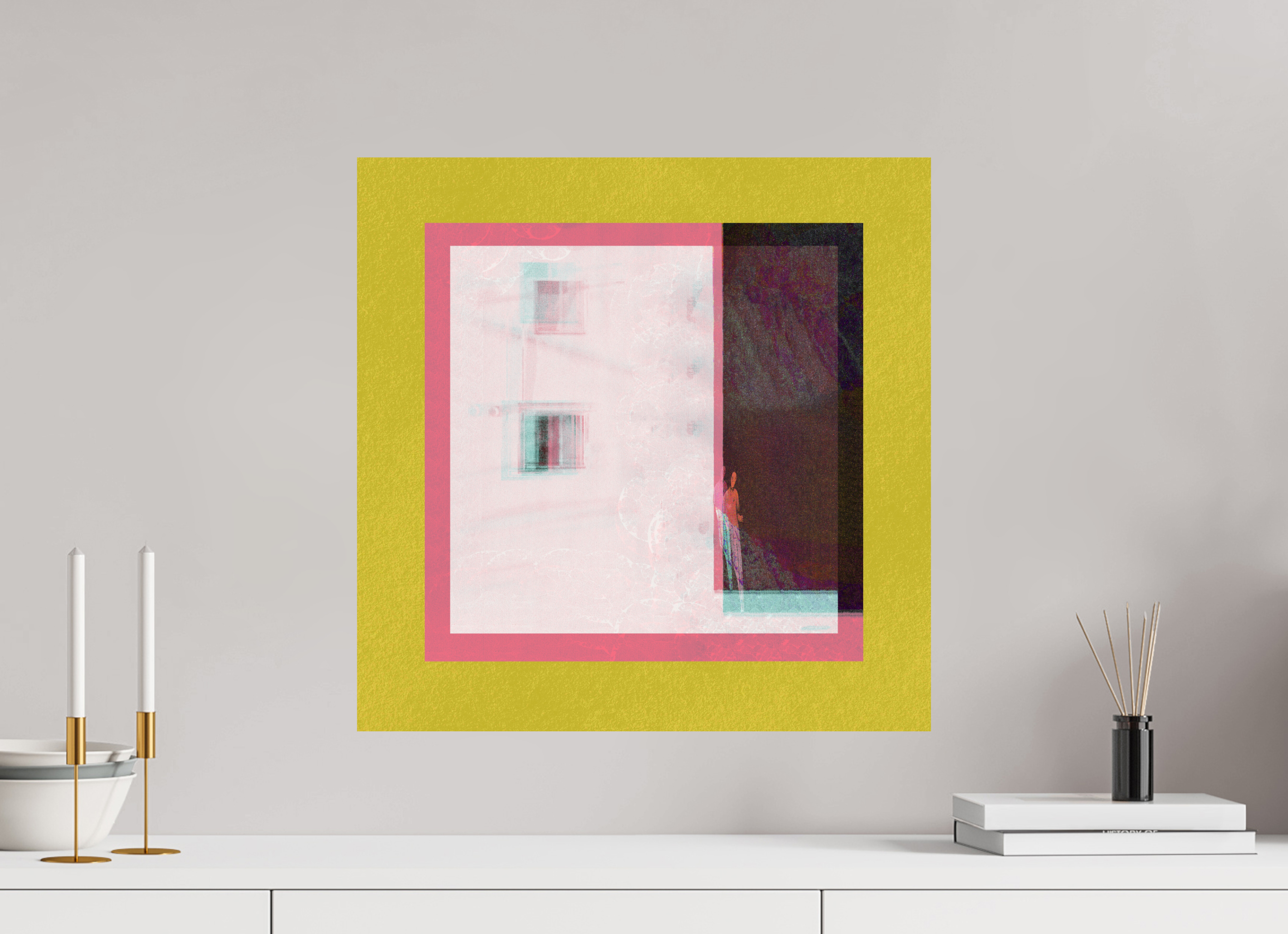 20 x 20″, Fine Art Print Corner Store