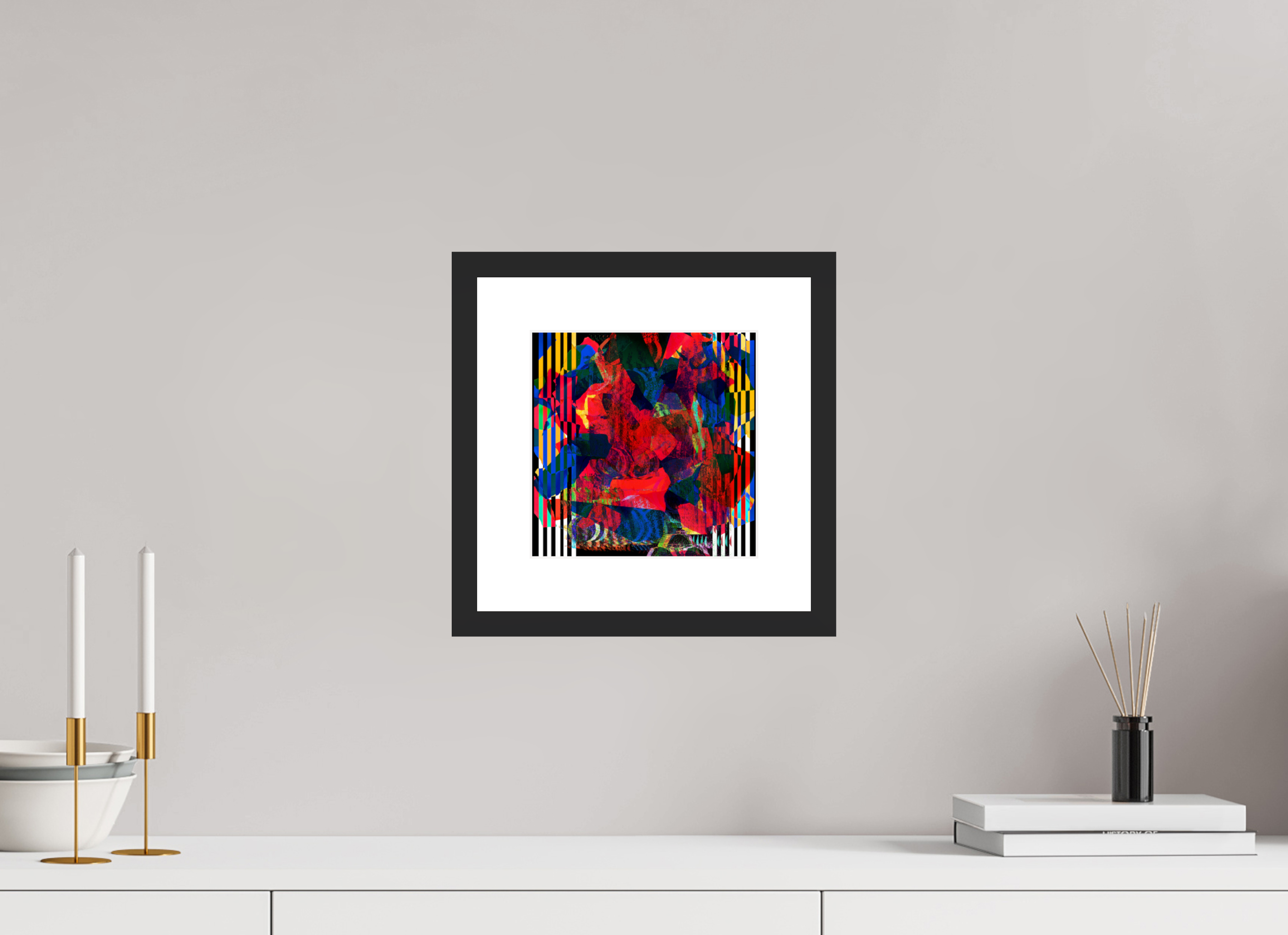 8 x 8″, Framed #1 Blooms