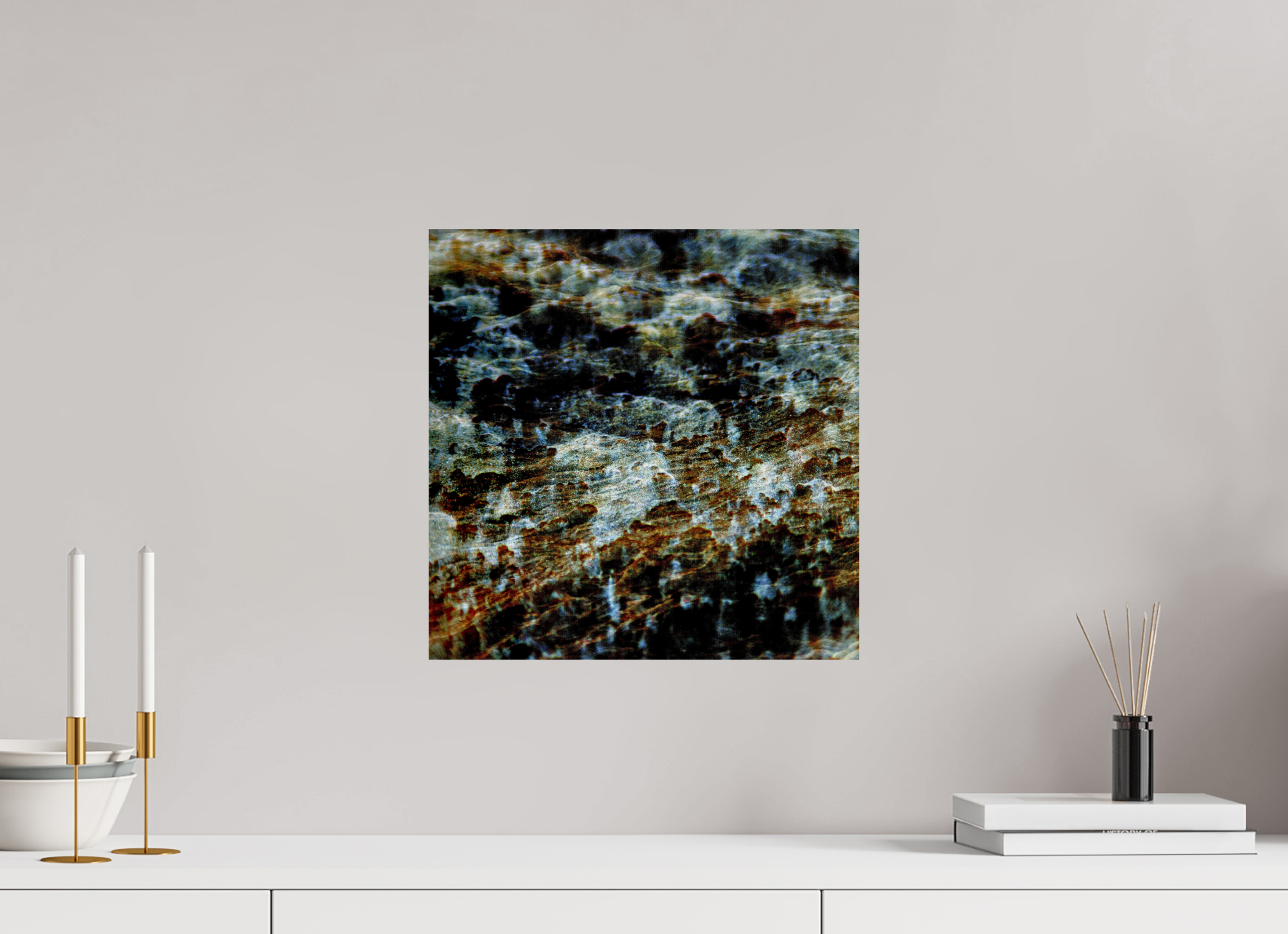 15 x 15″, Fine Art Print Digital Snow