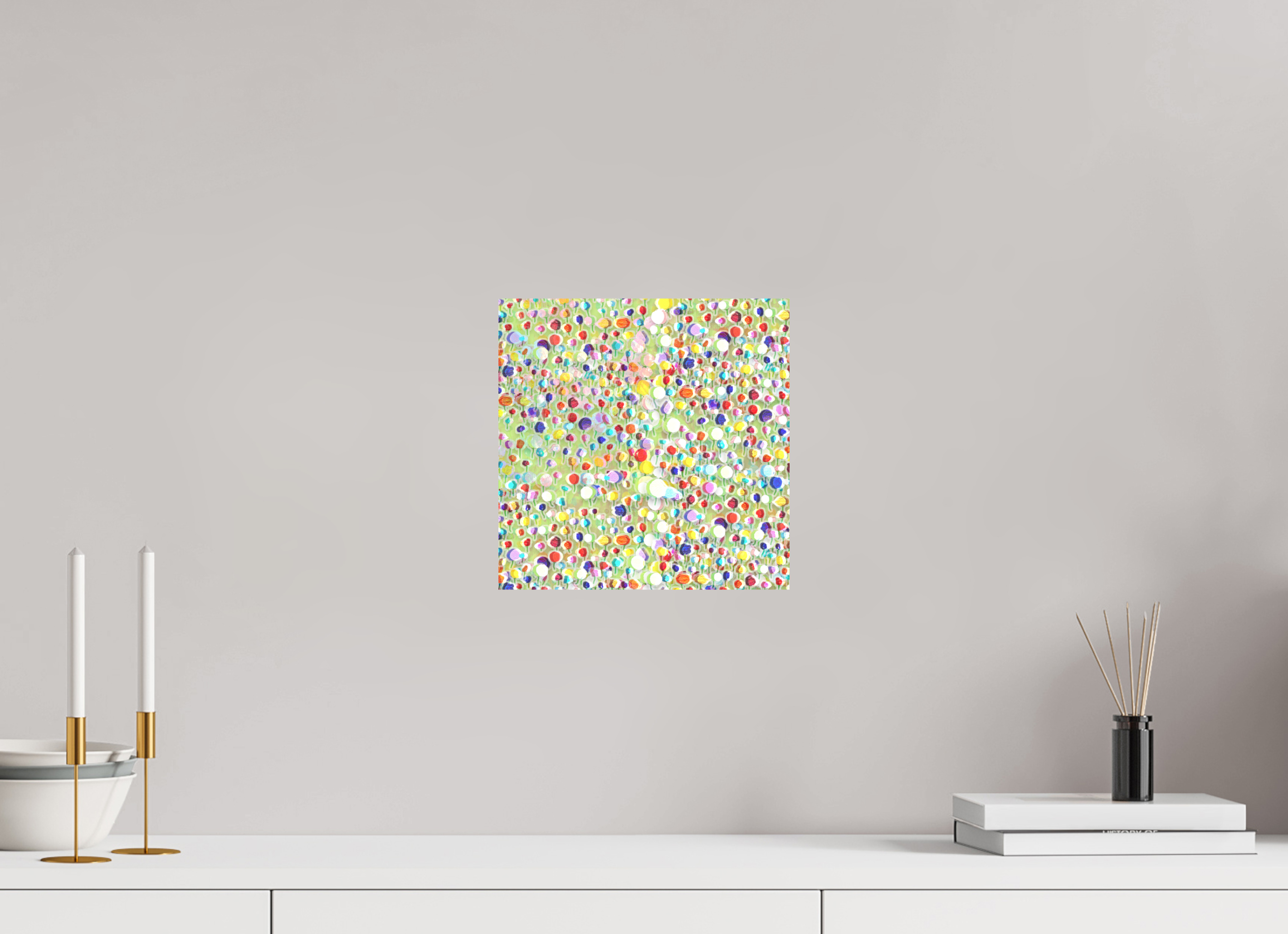10 x 10″, Direct Print on Forex tulips
