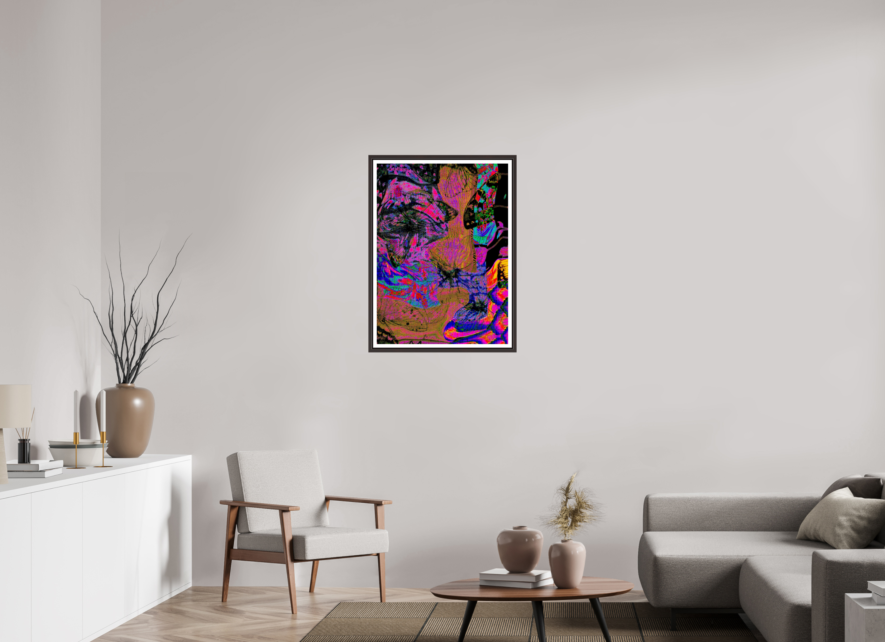 24 x 33.1″, Floater Frame (Alder Brown) Spencer's At The Mall