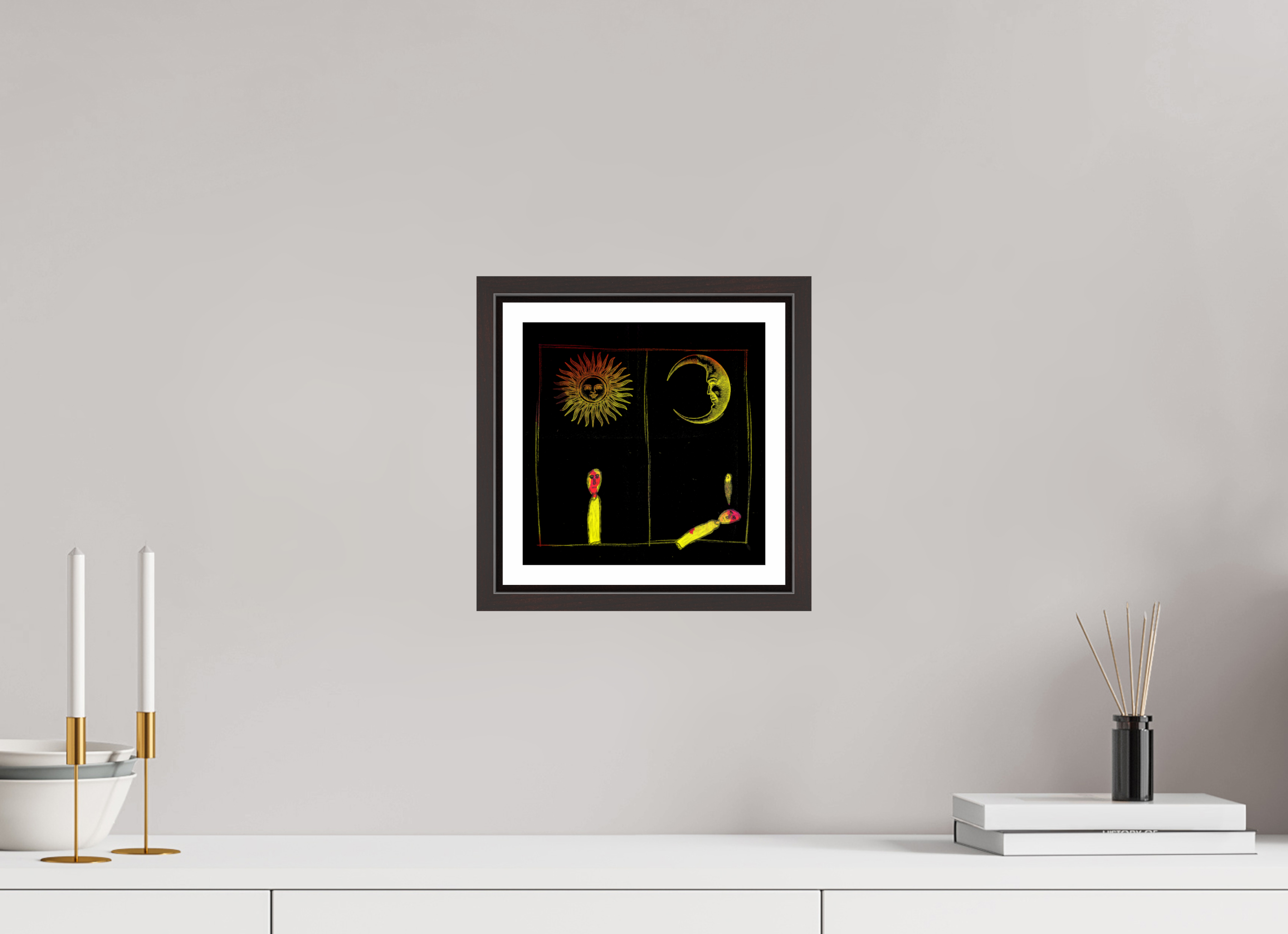 8 x 8″, Floater Frame (Alder Brown) Life Cycle