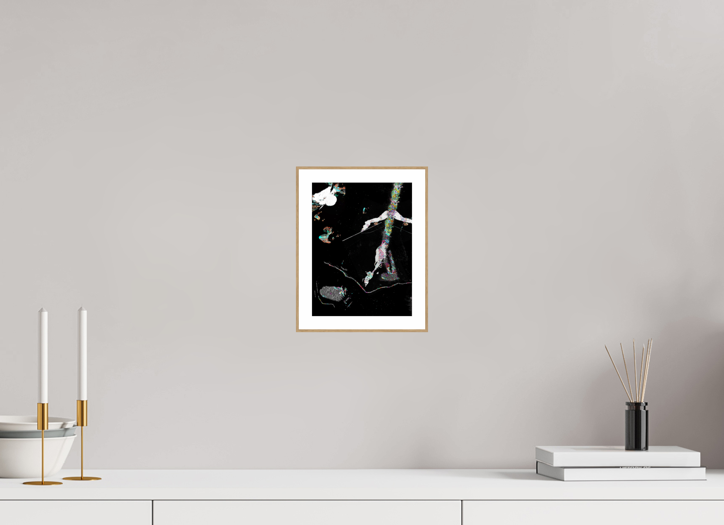 6 x 8″, Solid Wood ArtBox (Oak) Taking A Stroll