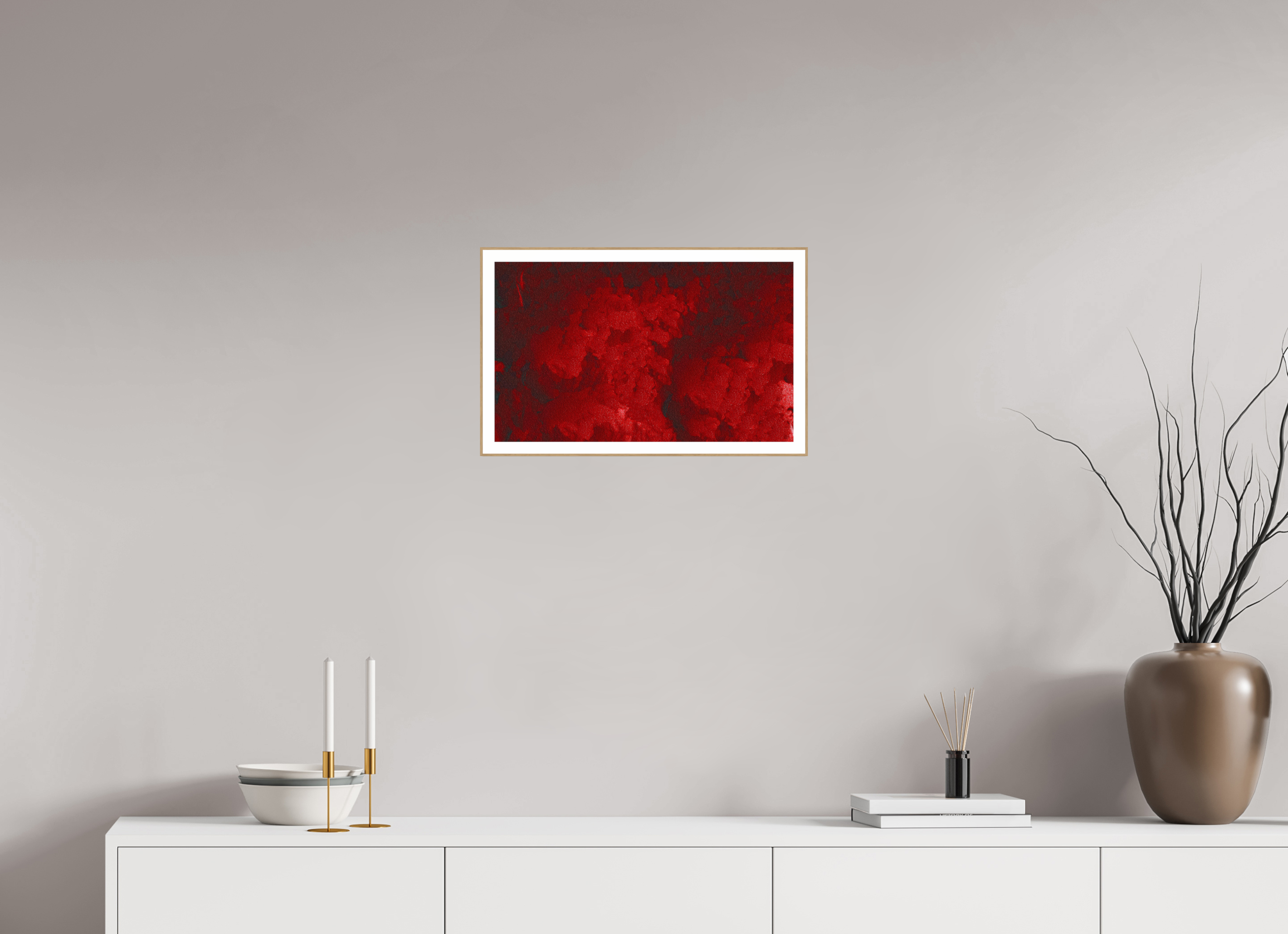 19.9 x 12″, Solid Wood ArtBox (Oak) Blood Drive