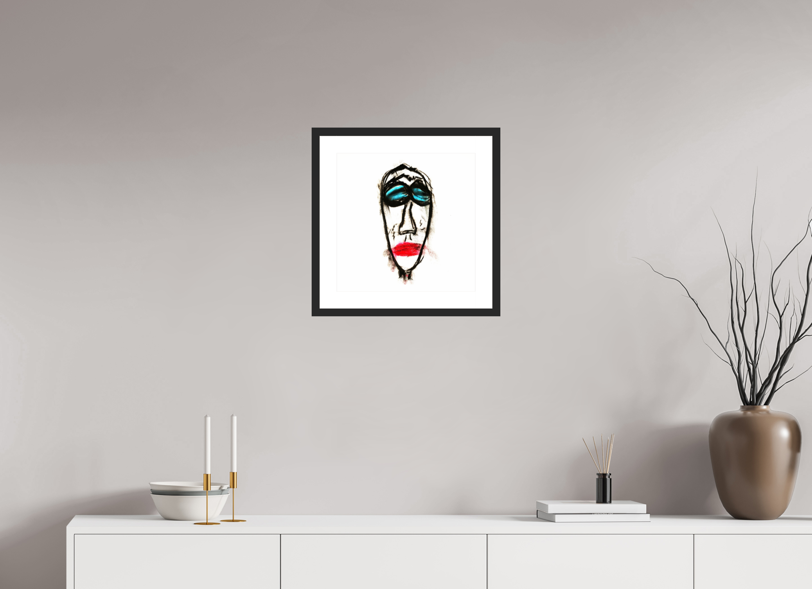 15 x 15″, Fuji Crystal Archive Print Framed (Black) Mr. Everybody