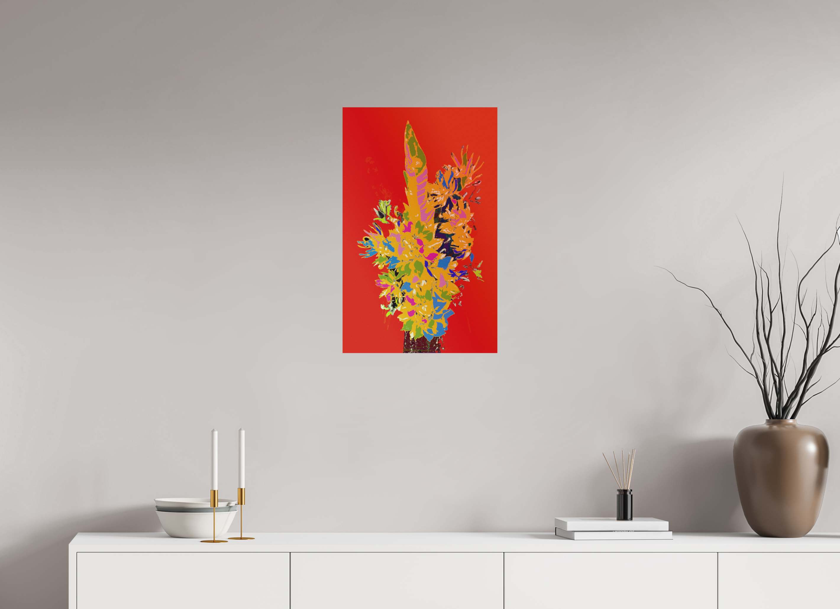 16 x 25.4″, Aluminum Dibond Pop Vase 3