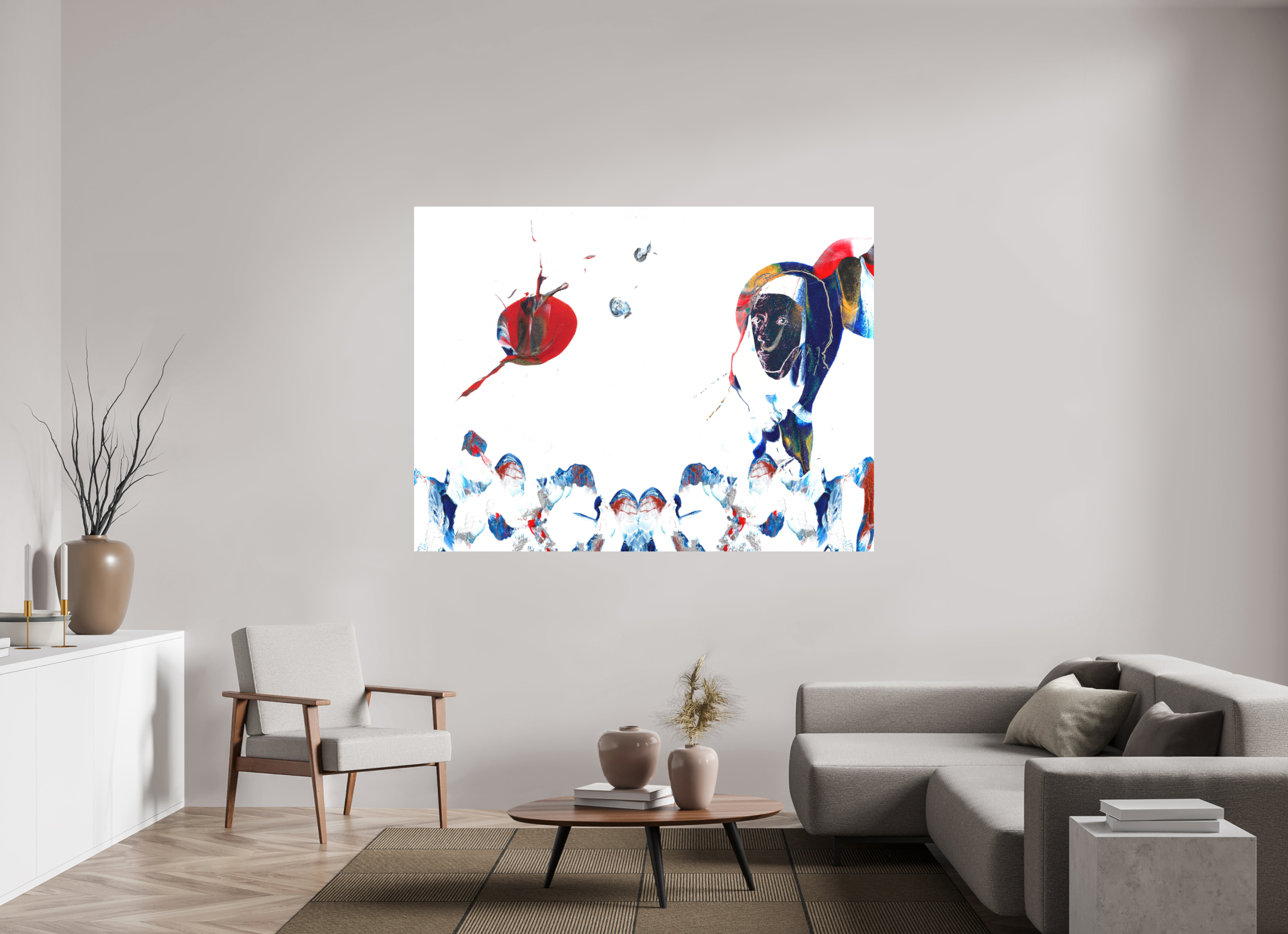 72 x 54″, Direct Print on Forex Her View Of The World
