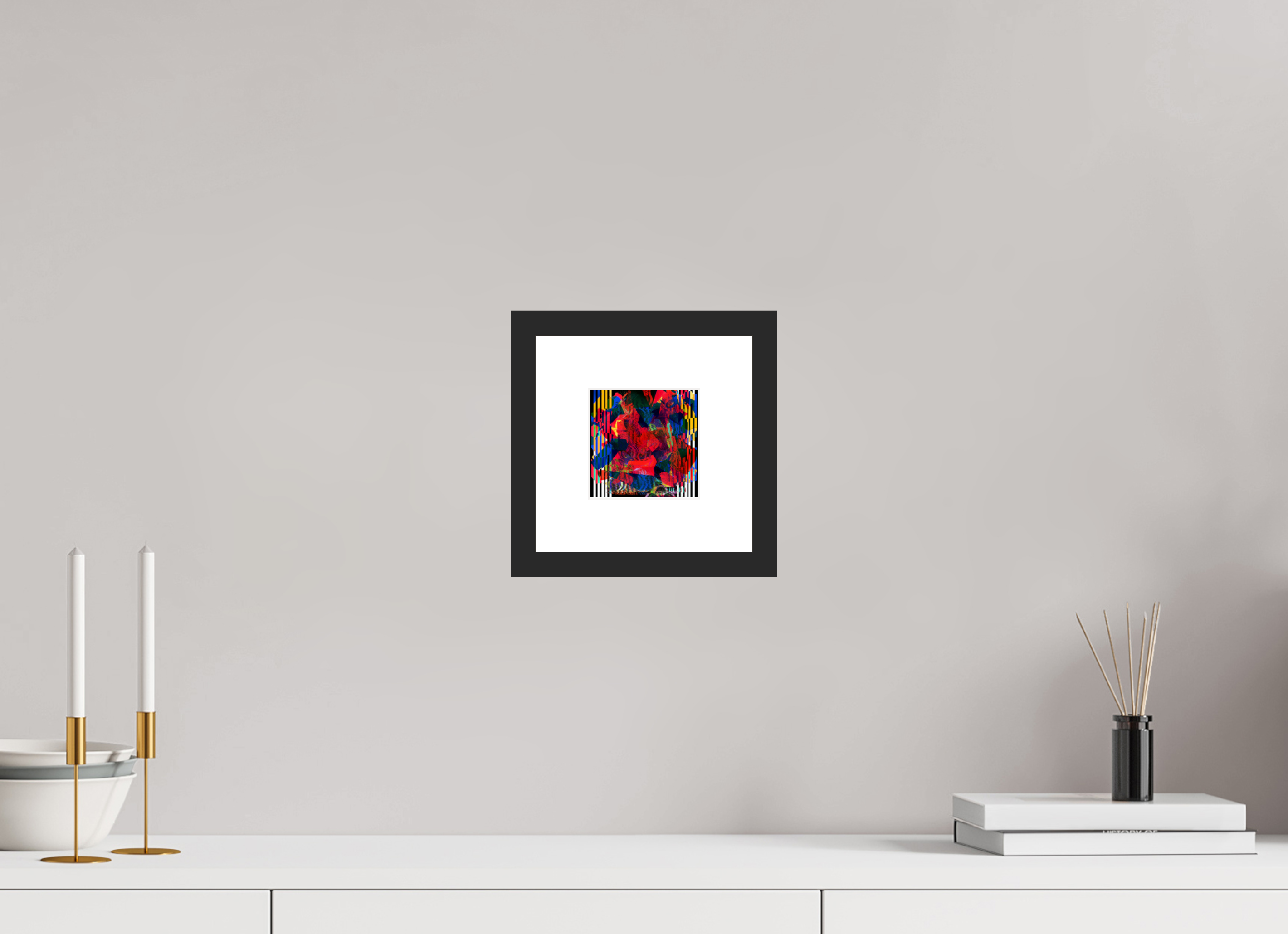 4 x 4″, Framed #1 Blooms