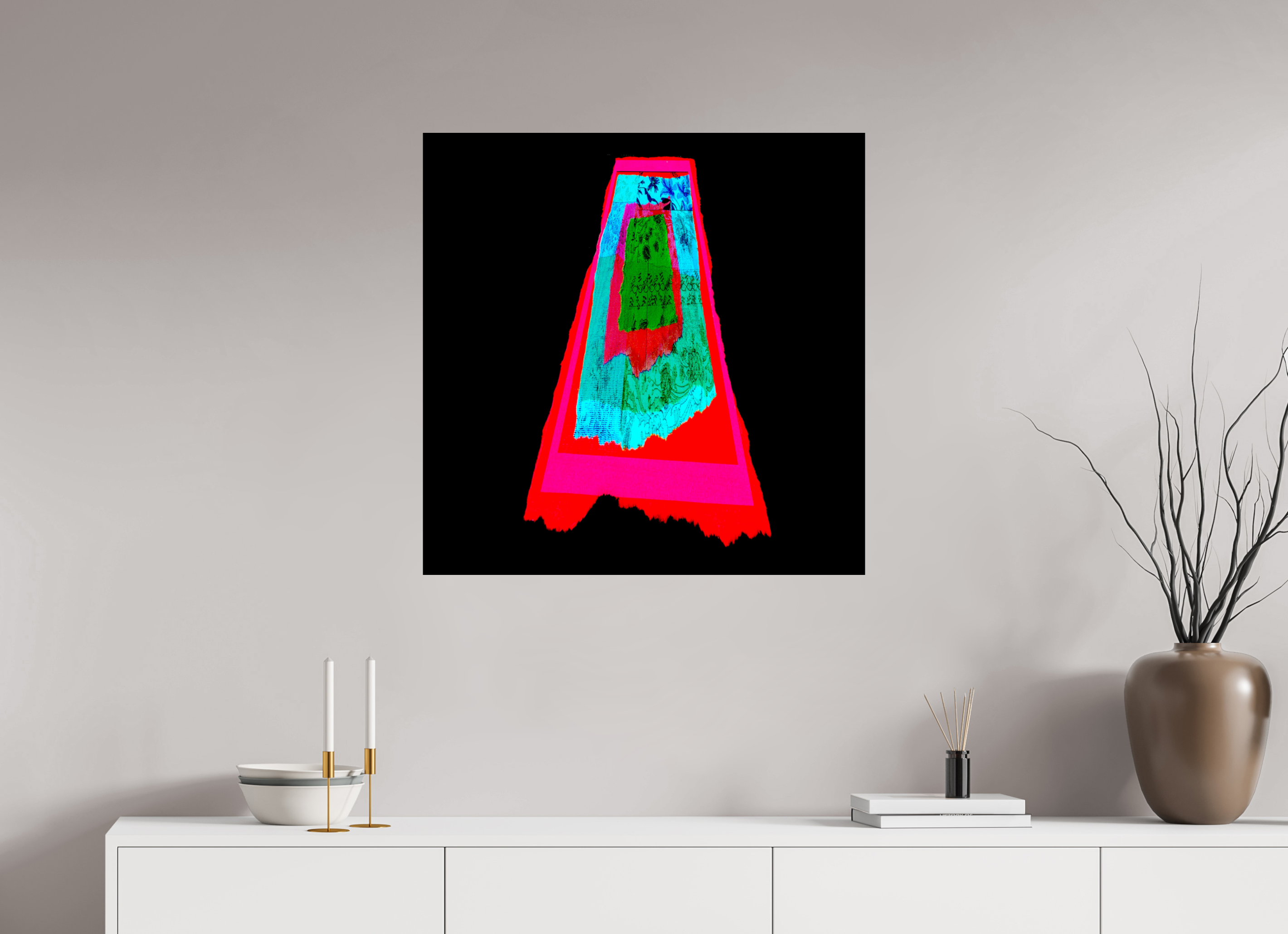 30 x 30″, Fine Art Print Drip 001