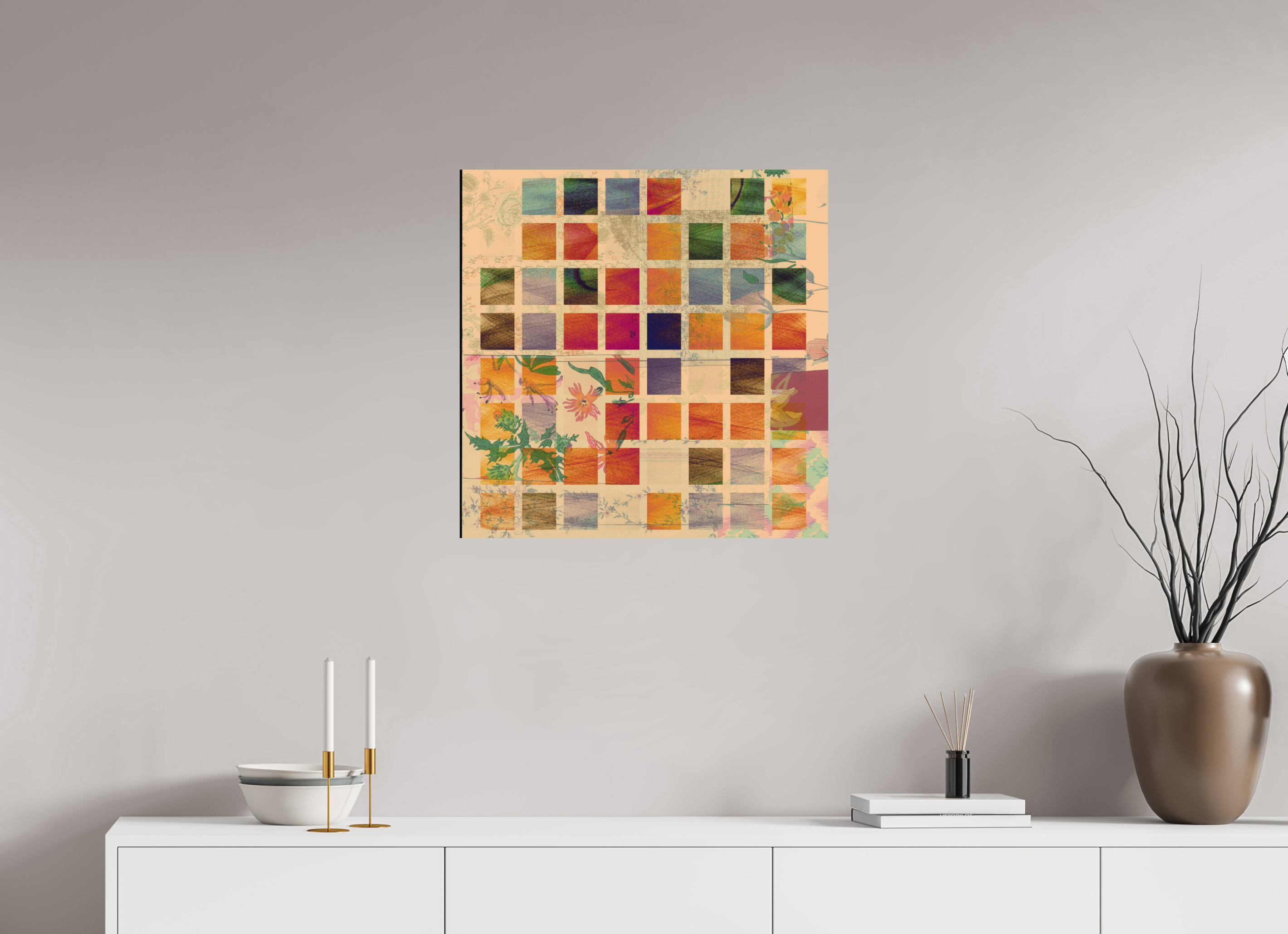 25 x 25″, Fine Art Print Earth Tones