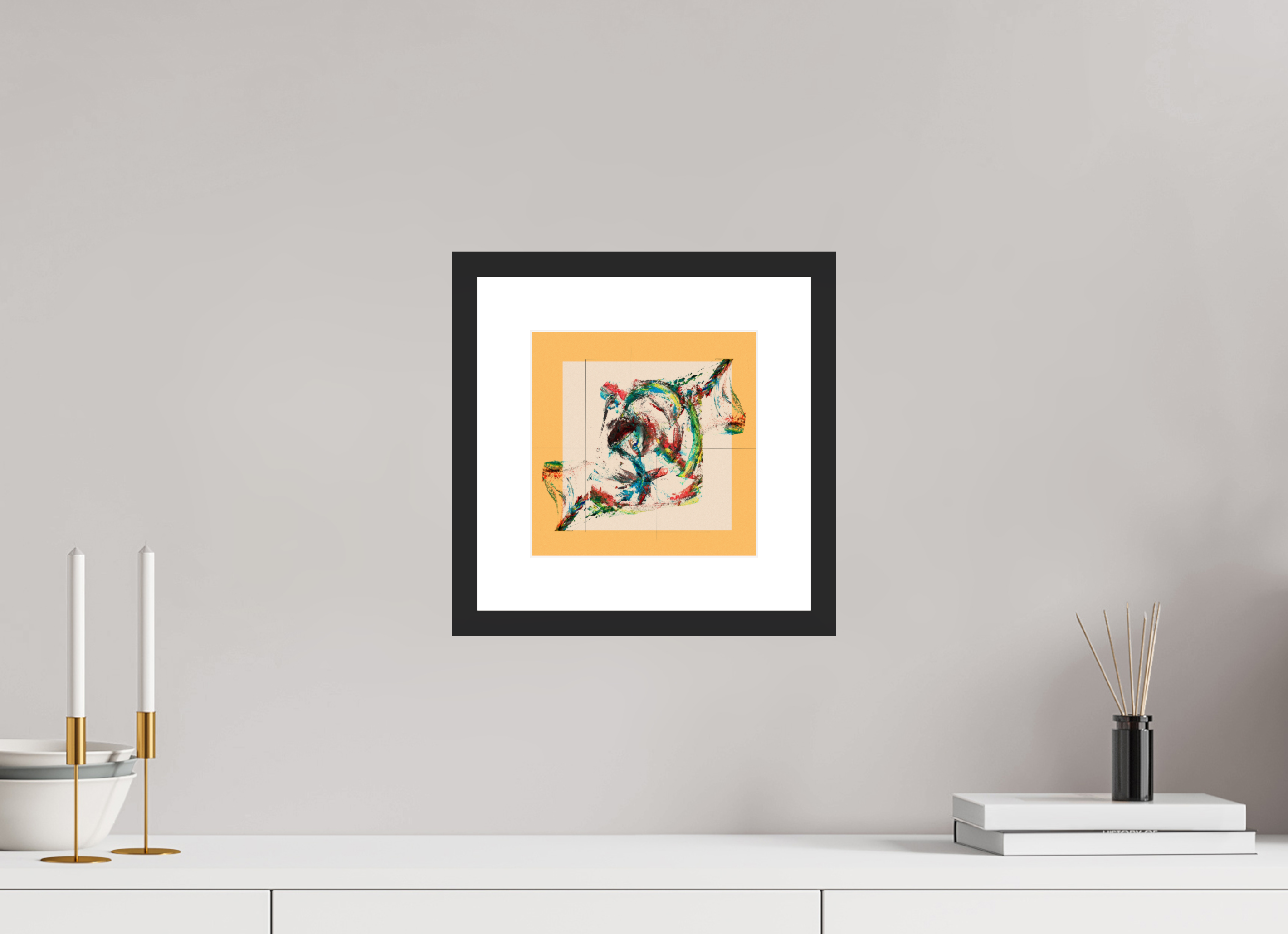 8 x 8″, Fuji Crystal Archive Print Framed (Black) Roses