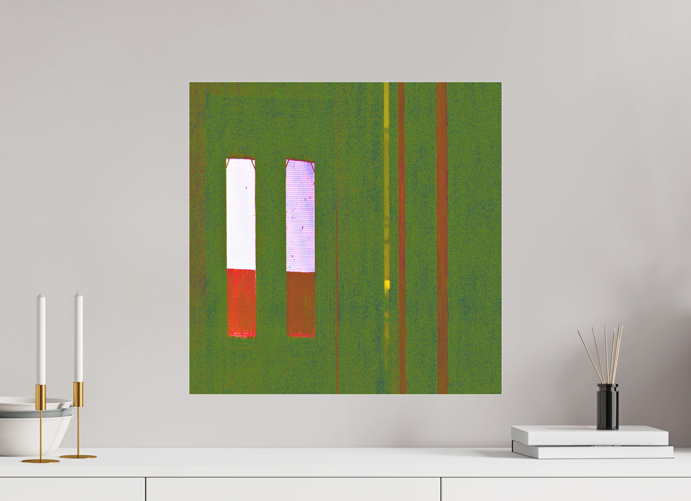 20 x 20″, Photo Print Under Acrylic Glass Cigarettes