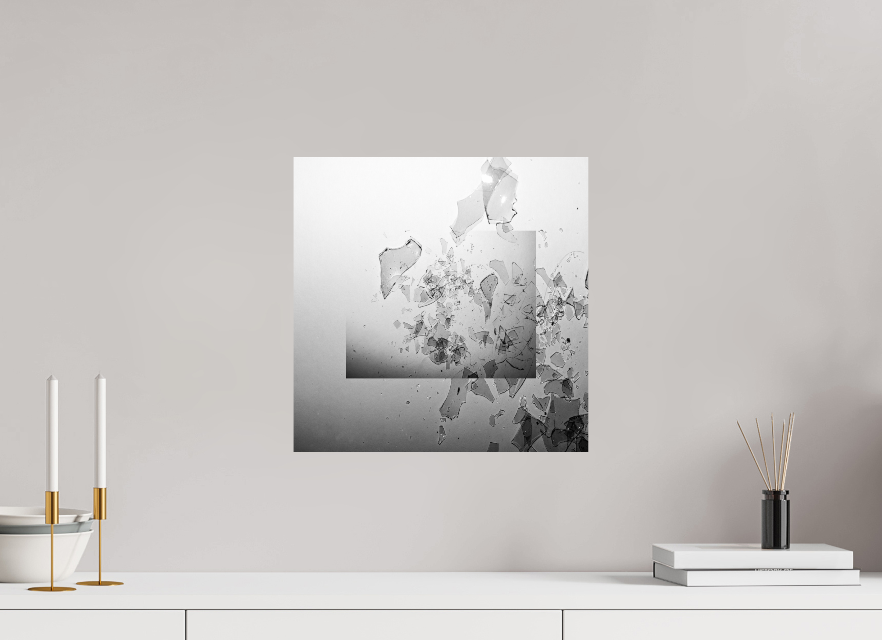 15 x 15″, Fine Art Print Glass Houses