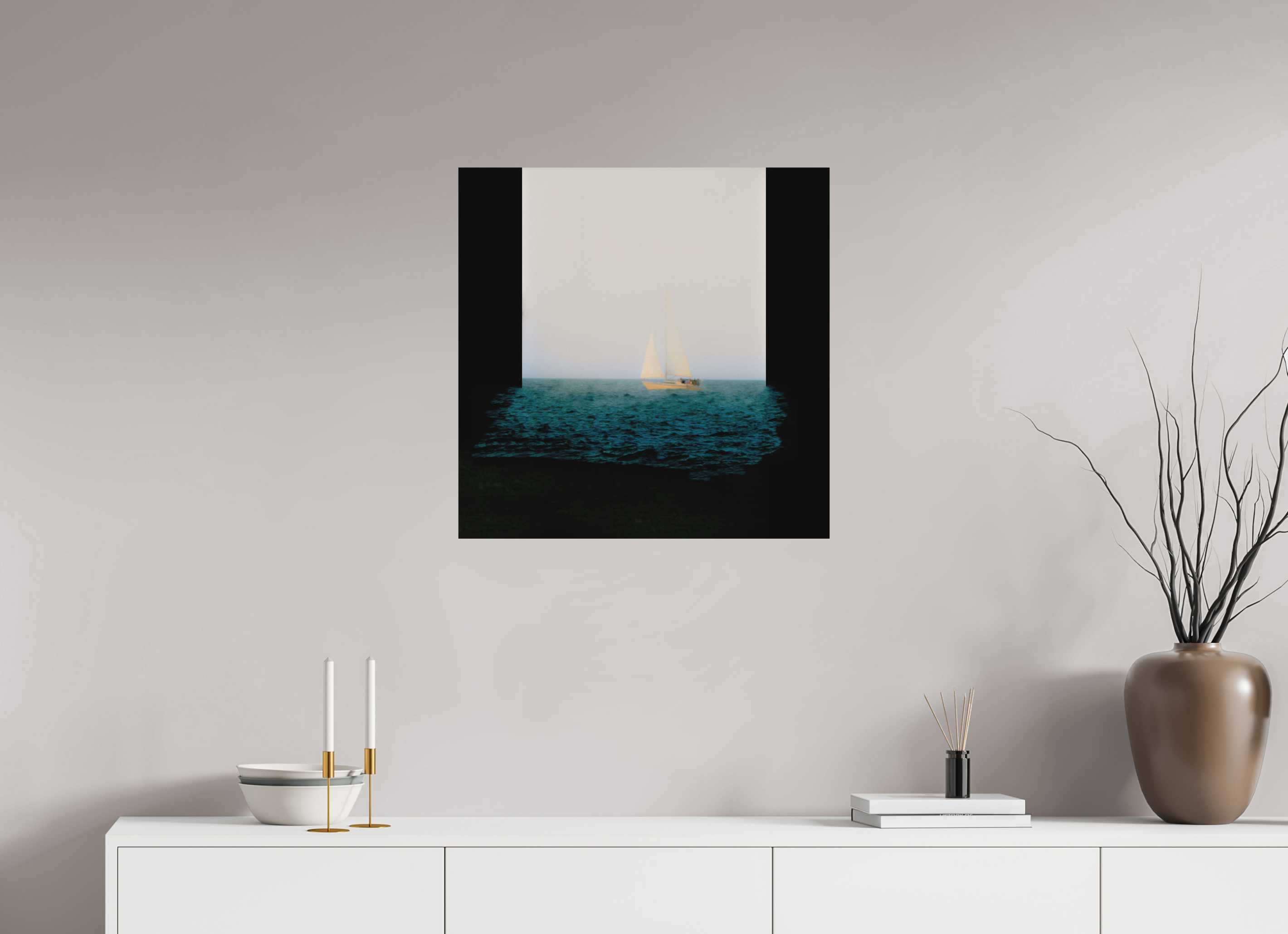 25 x 25″, Aluminum Dibond Sleeps While Walking