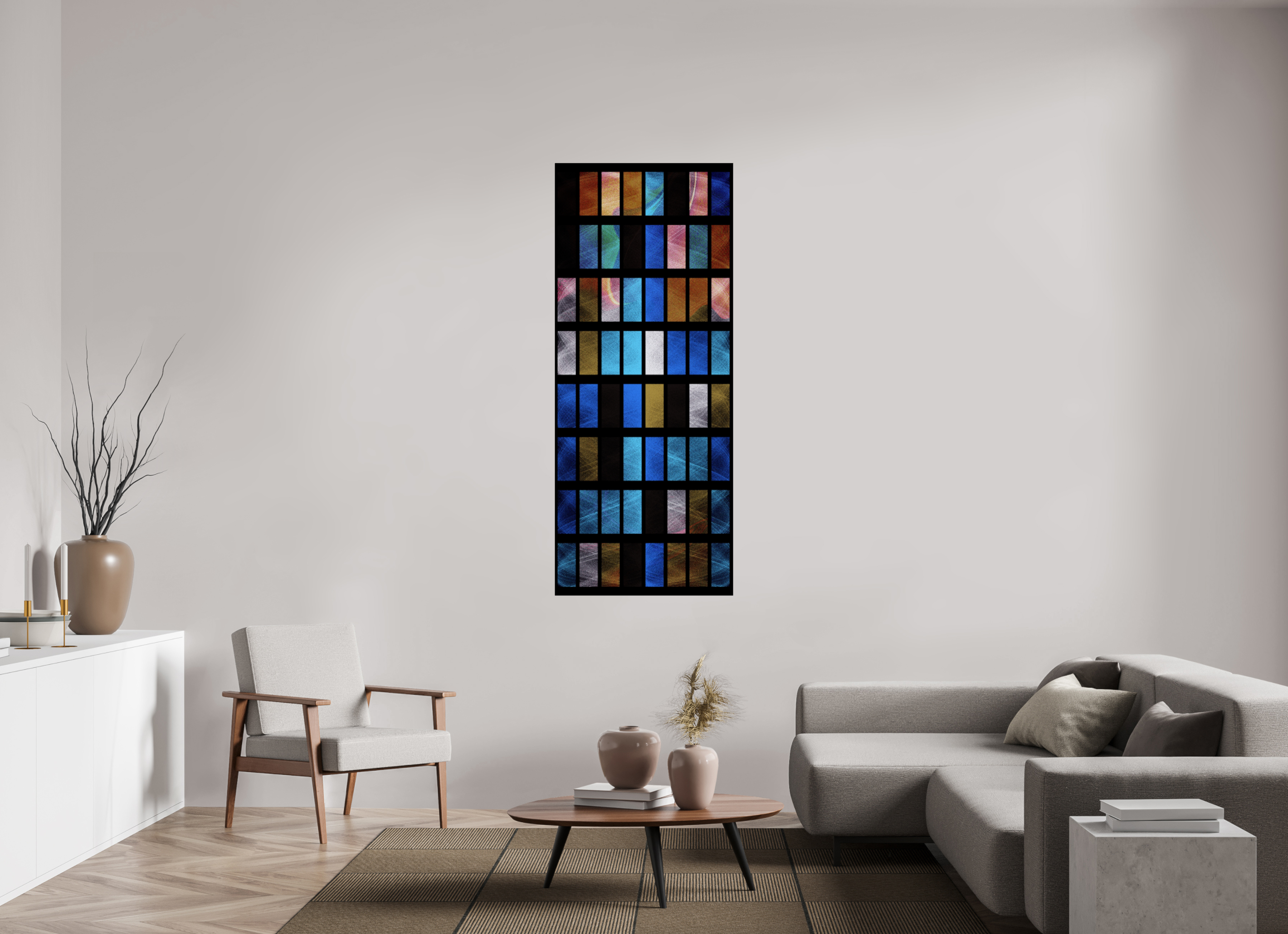28 x 68″, Fine Art Print Stained Glass