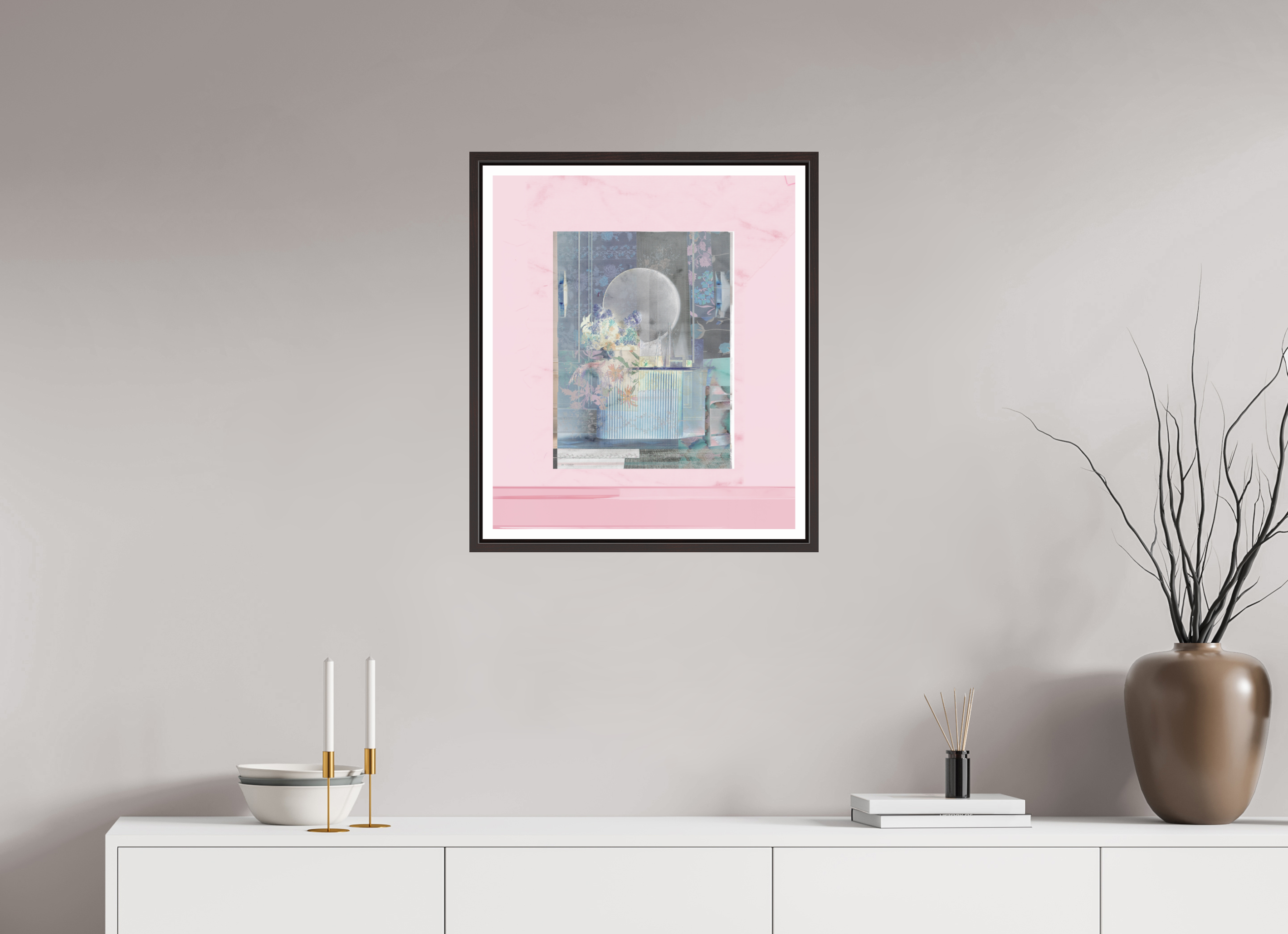 20 x 23.4″, Floater Frame (Alder Brown) Interior Design