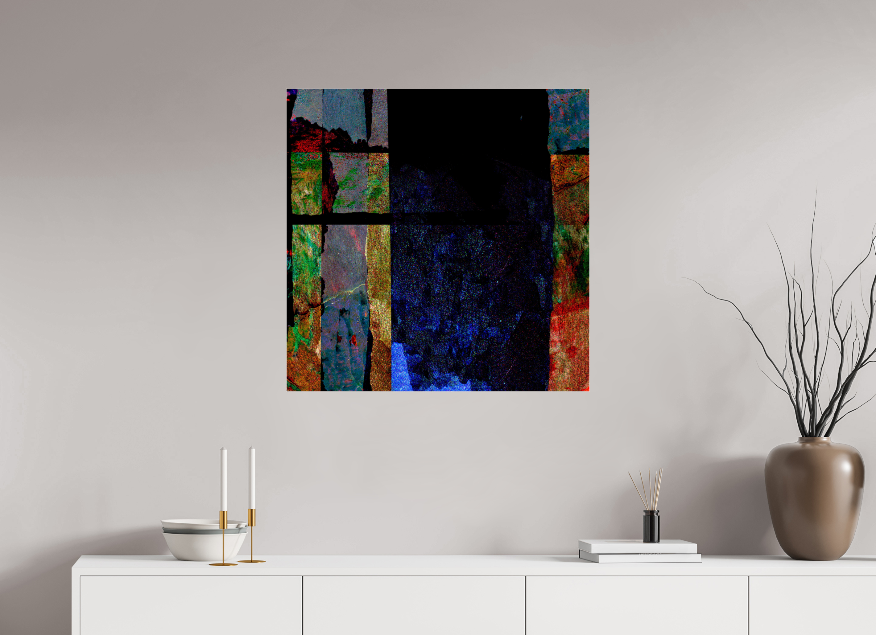 30 x 30″, Photo Print Under Acrylic Glass Earth