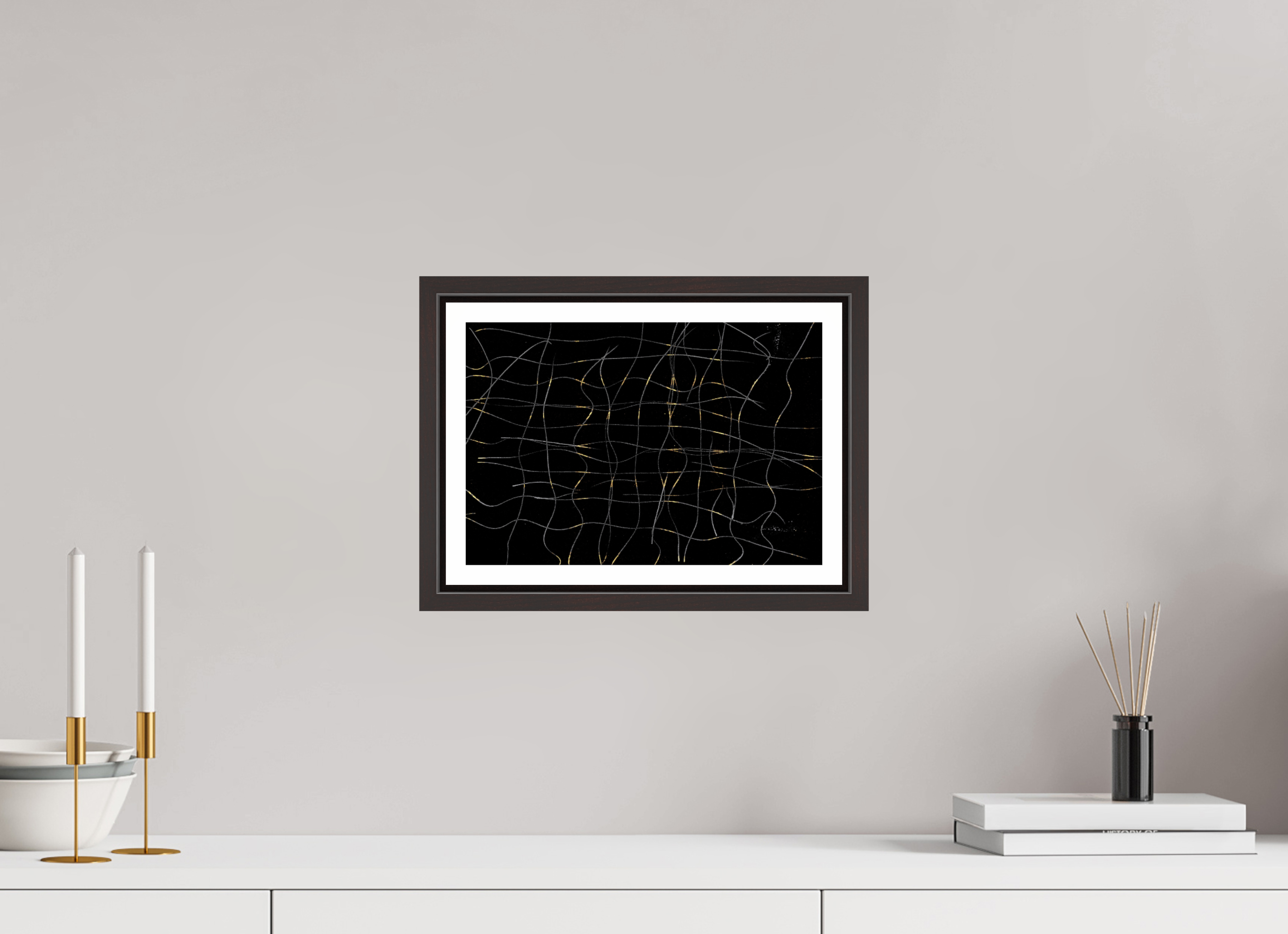 11.9 x 8″, Floater Frame (Alder Brown) Snakes