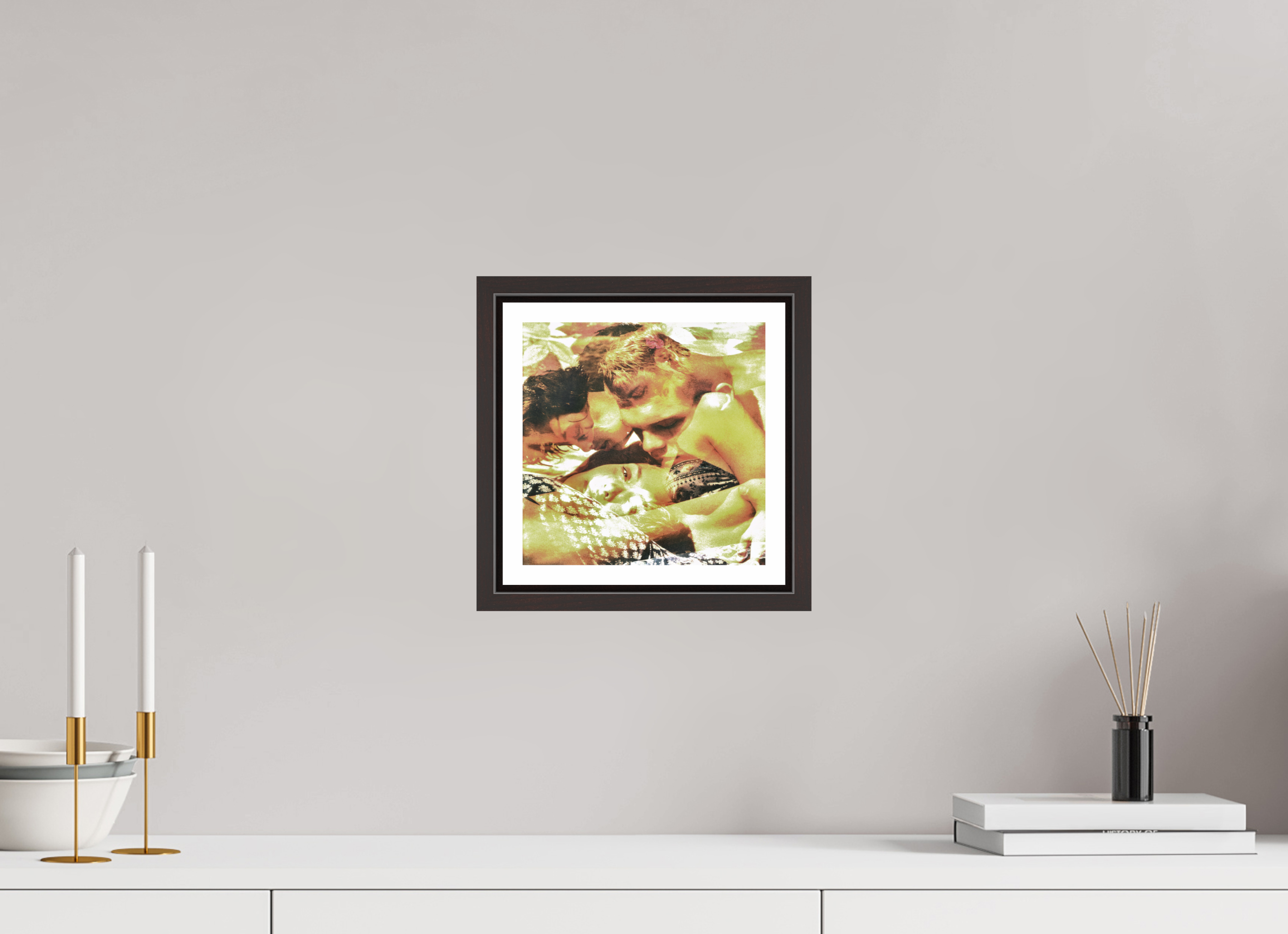 8 x 8″, Floater Frame (Alder Brown) fitch