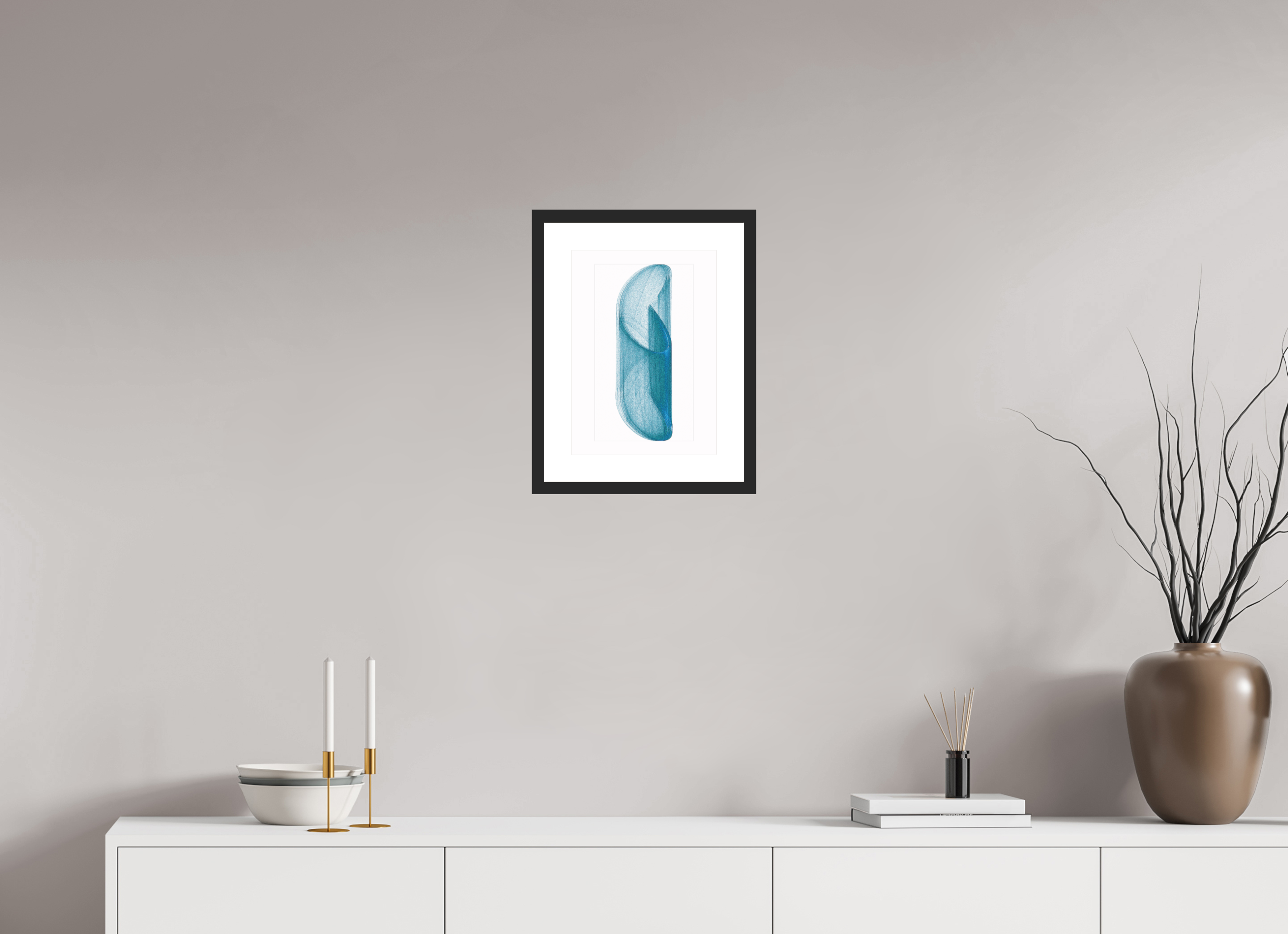 10 x 14″, Fuji Crystal Archive Print Framed (Black) Brutal Blue