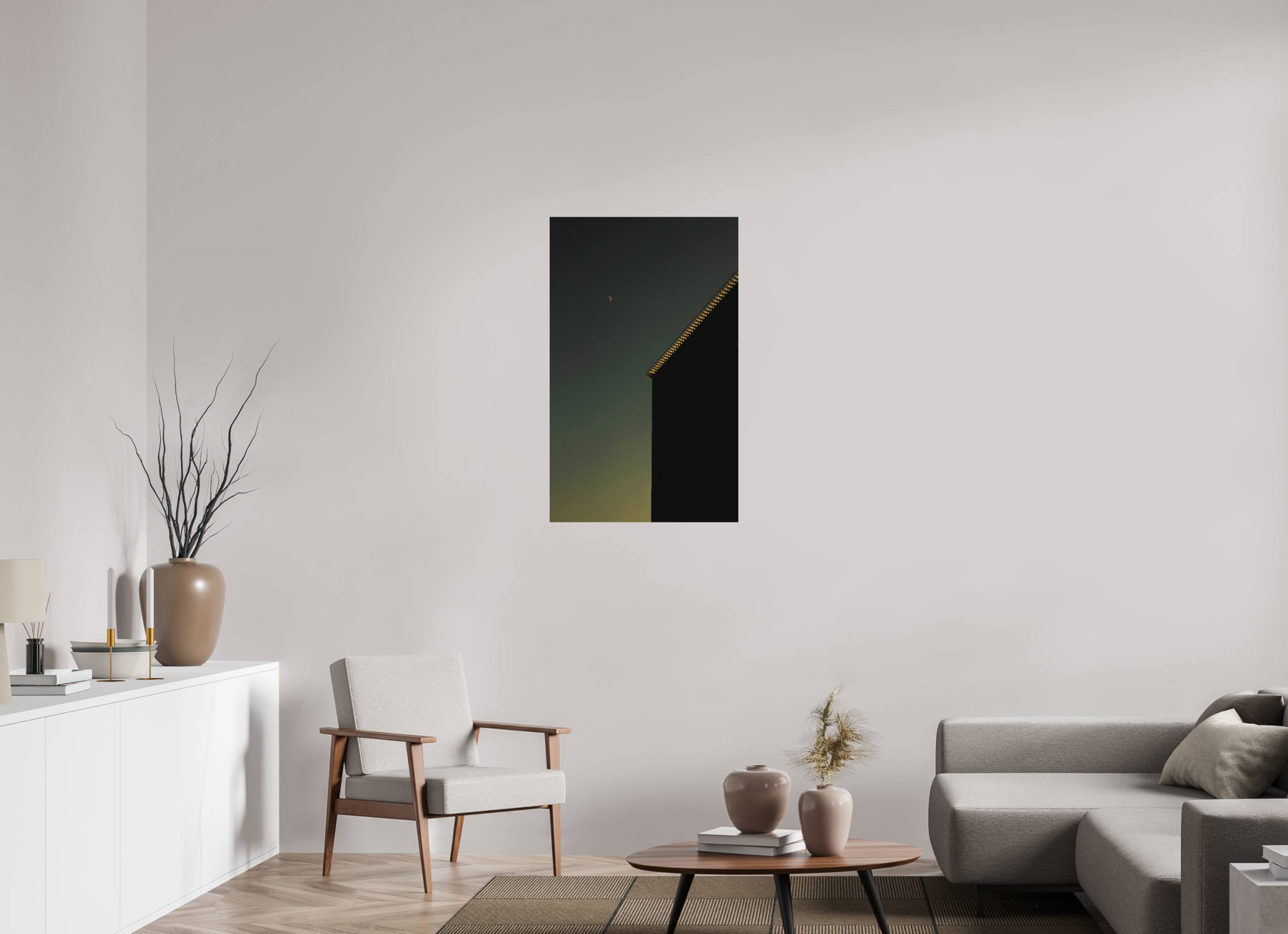 24 x 38.9″, Direct Print on Forex Sweet Moon