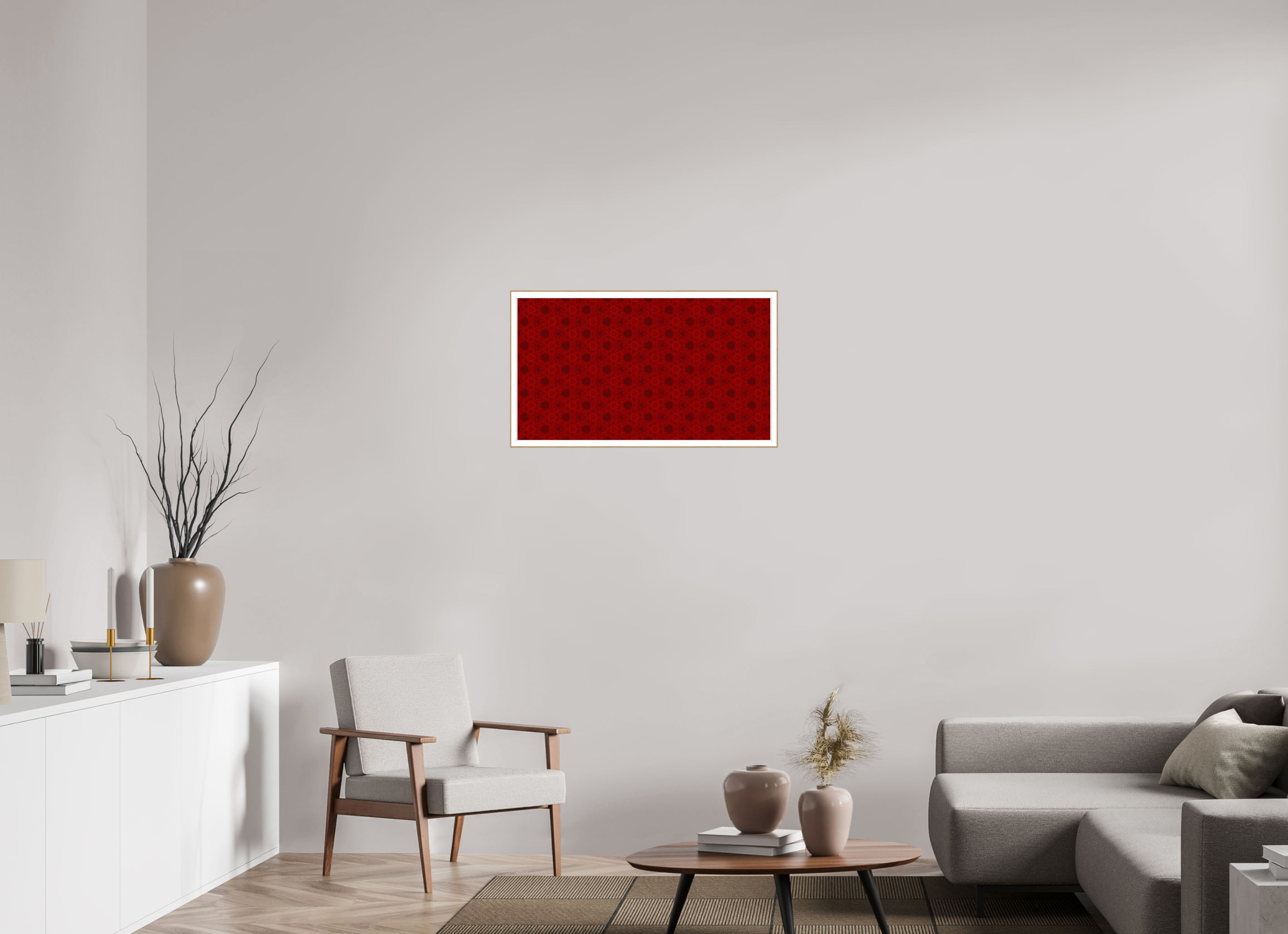 32 x 18″, Solid Wood ArtBox (Oak) Blood Drive #2