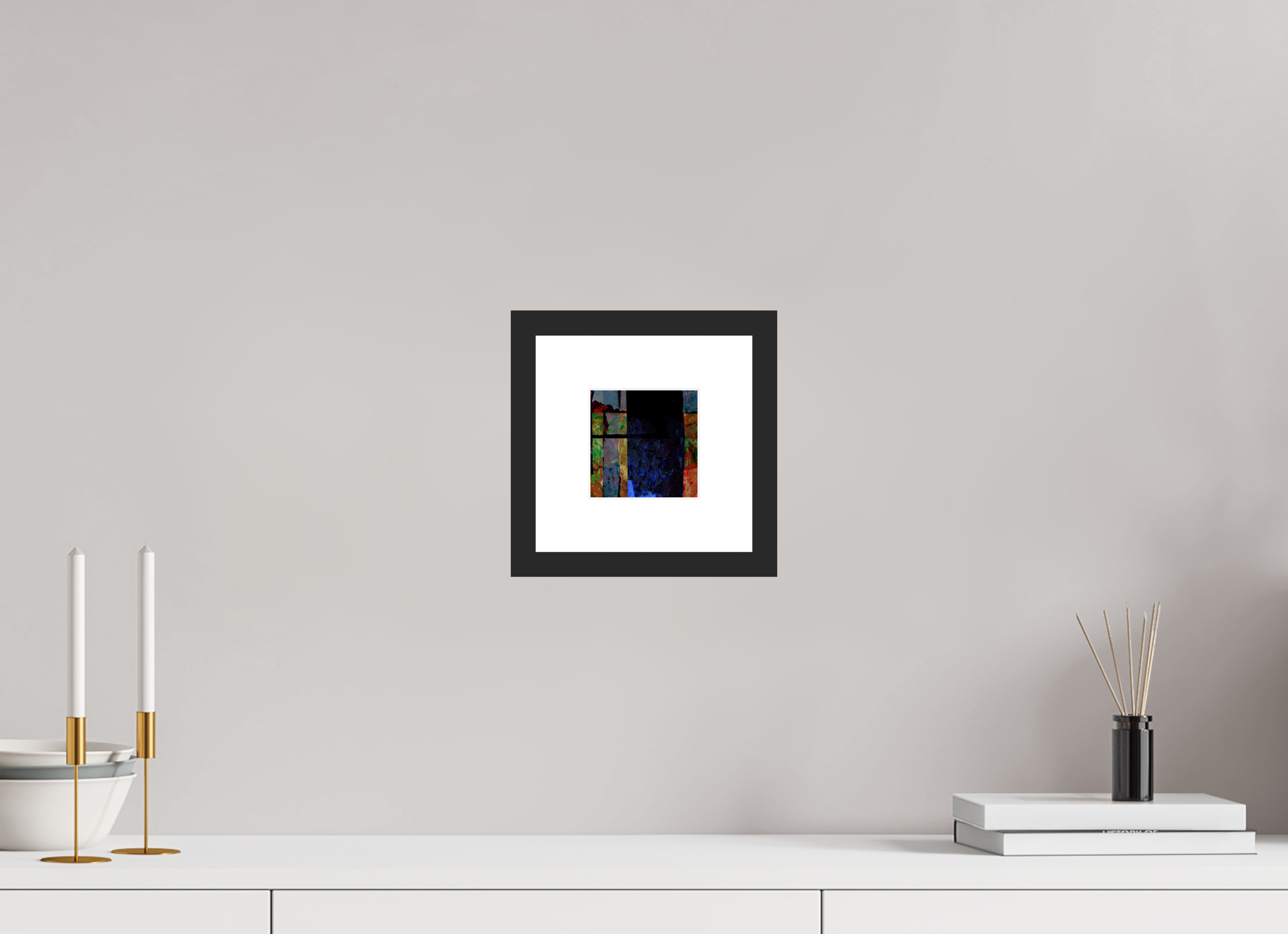 4 x 4″, Fuji Crystal Archive Print Framed (Black) Earth