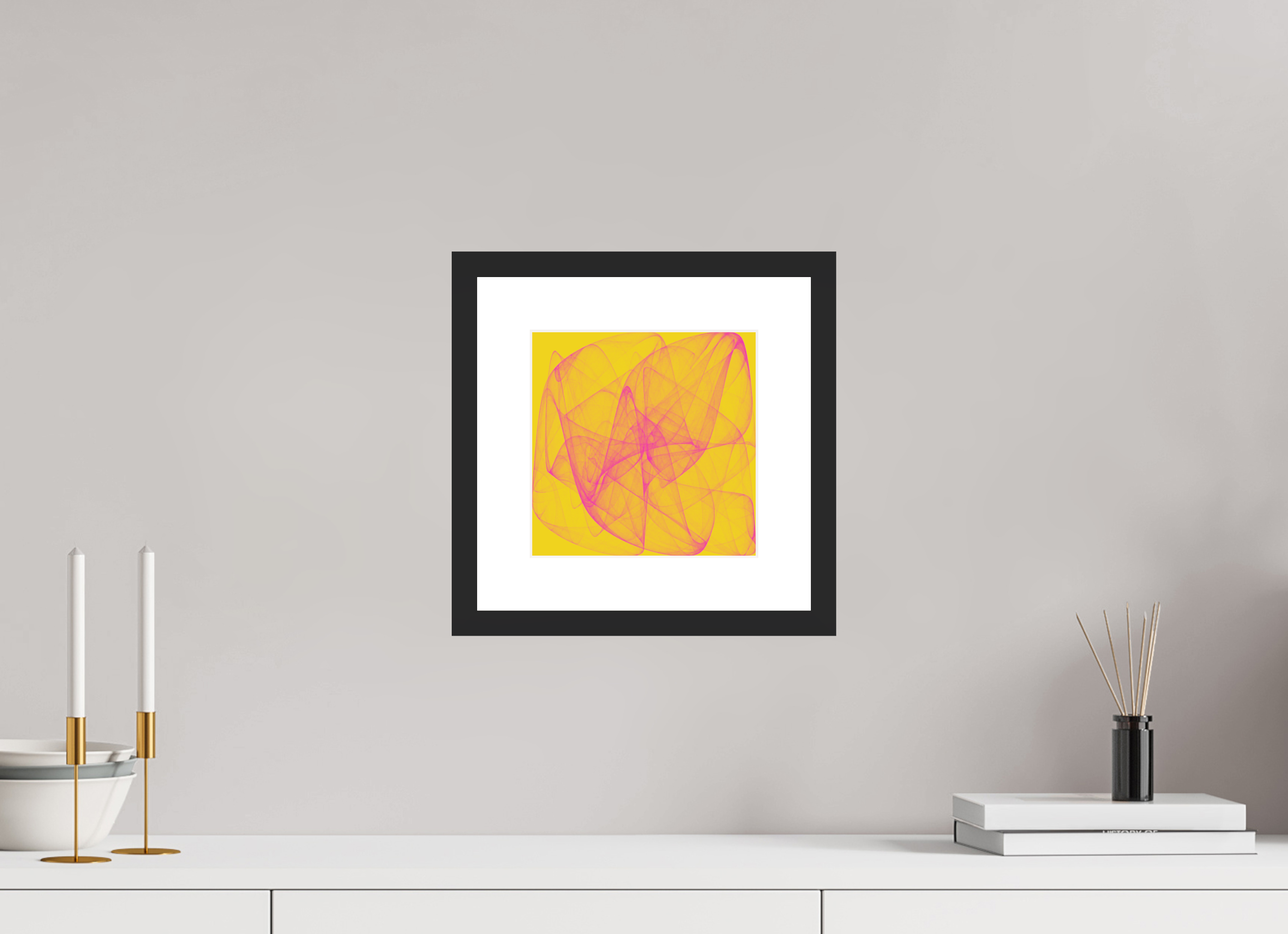 8 x 8″, Fuji Crystal Archive Print Framed (Black) Yellow Stuff