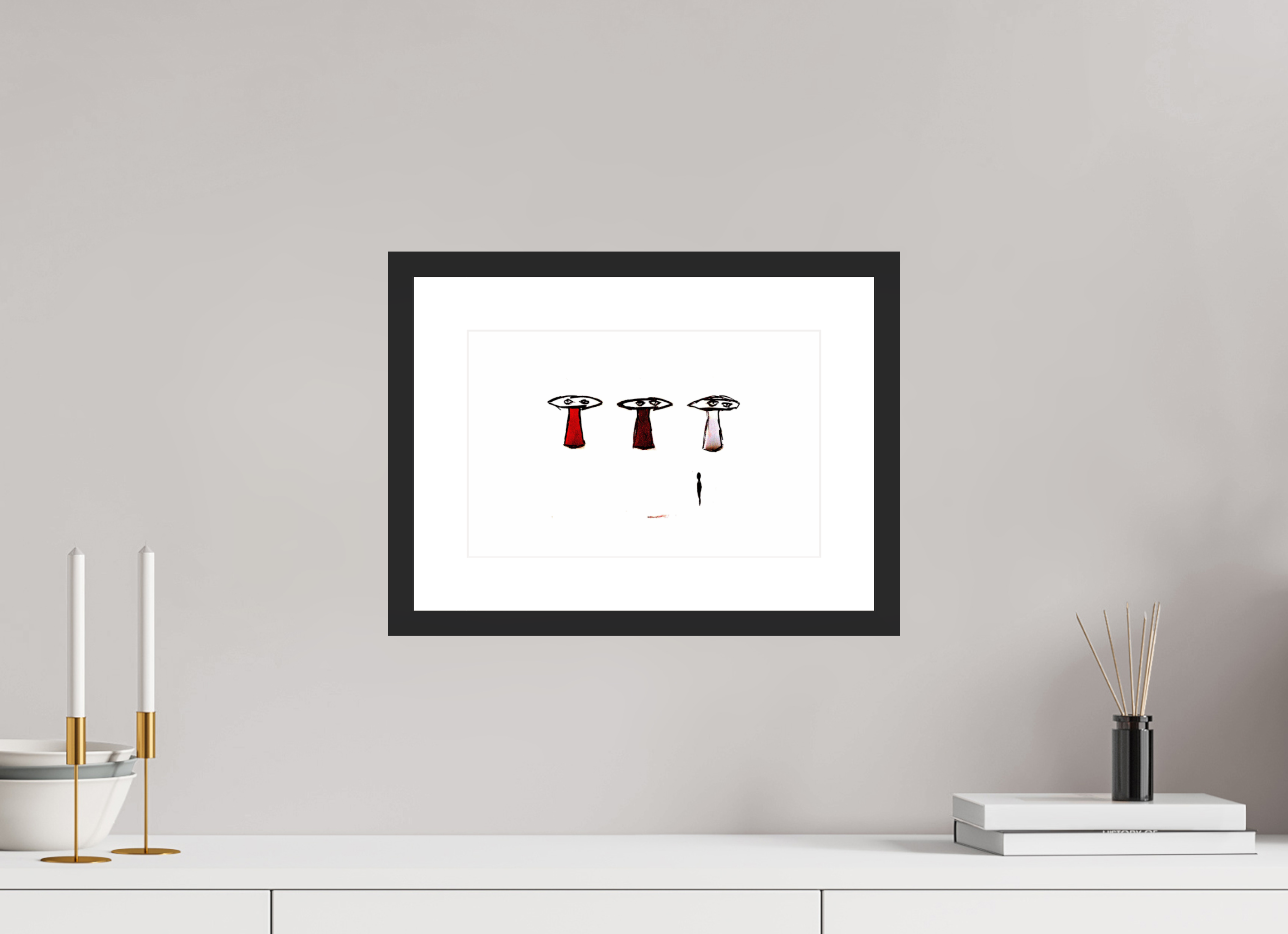 12.3 x 8″, Framed #1 powers